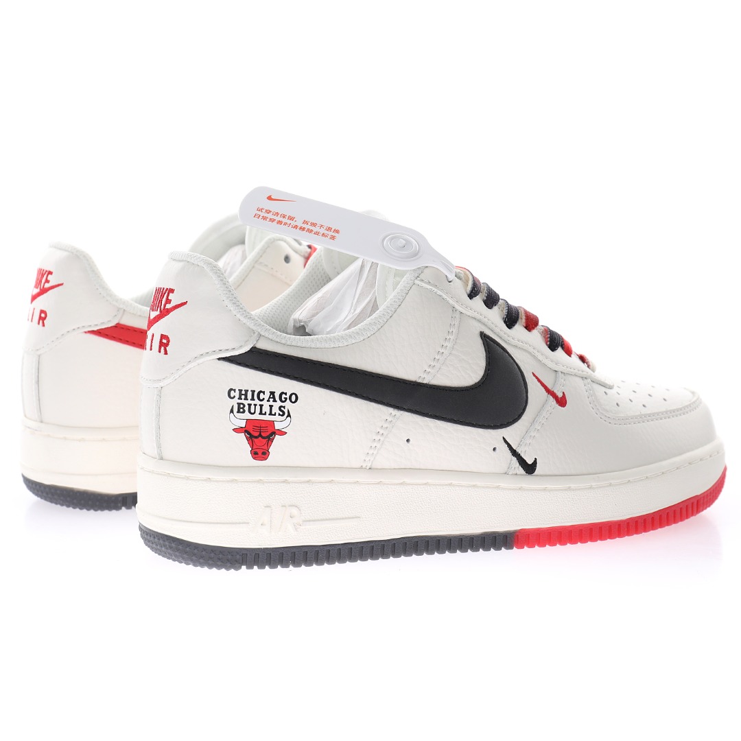 Nike Air Force 1’07 QS"Sail/Black/Red/Chicago Bullss"