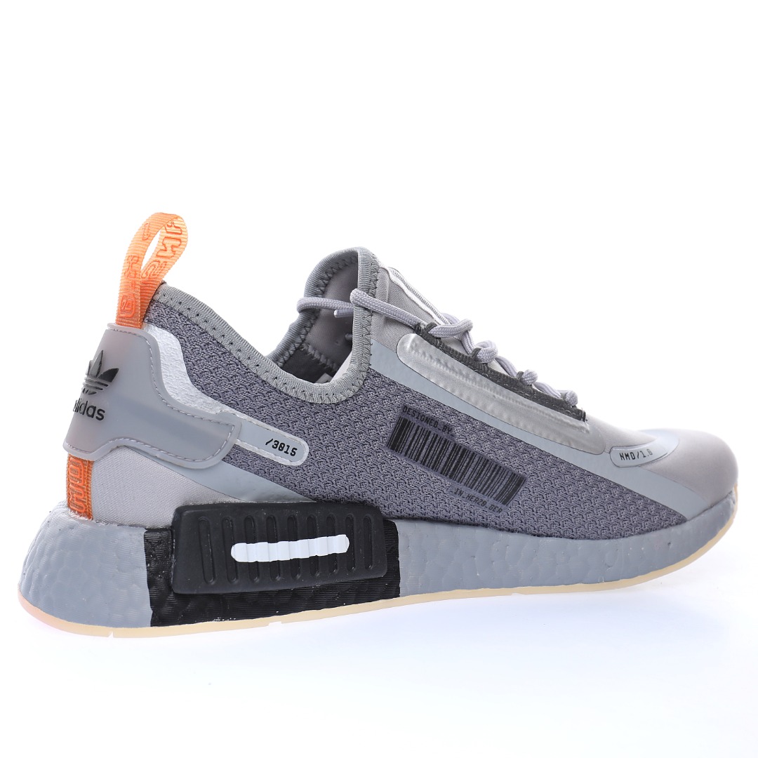 NASA x Adidas Originals NMD_R1 Speedline"Grey/Sliver/Black/Blue/Orange"