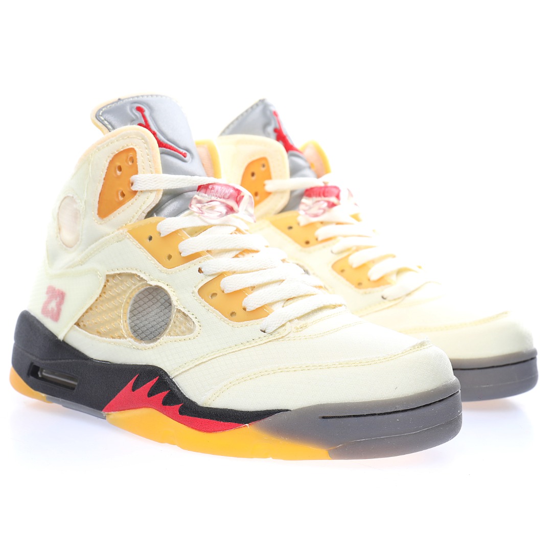 Off-White™ x Air Jordan Retro 5"Sail"