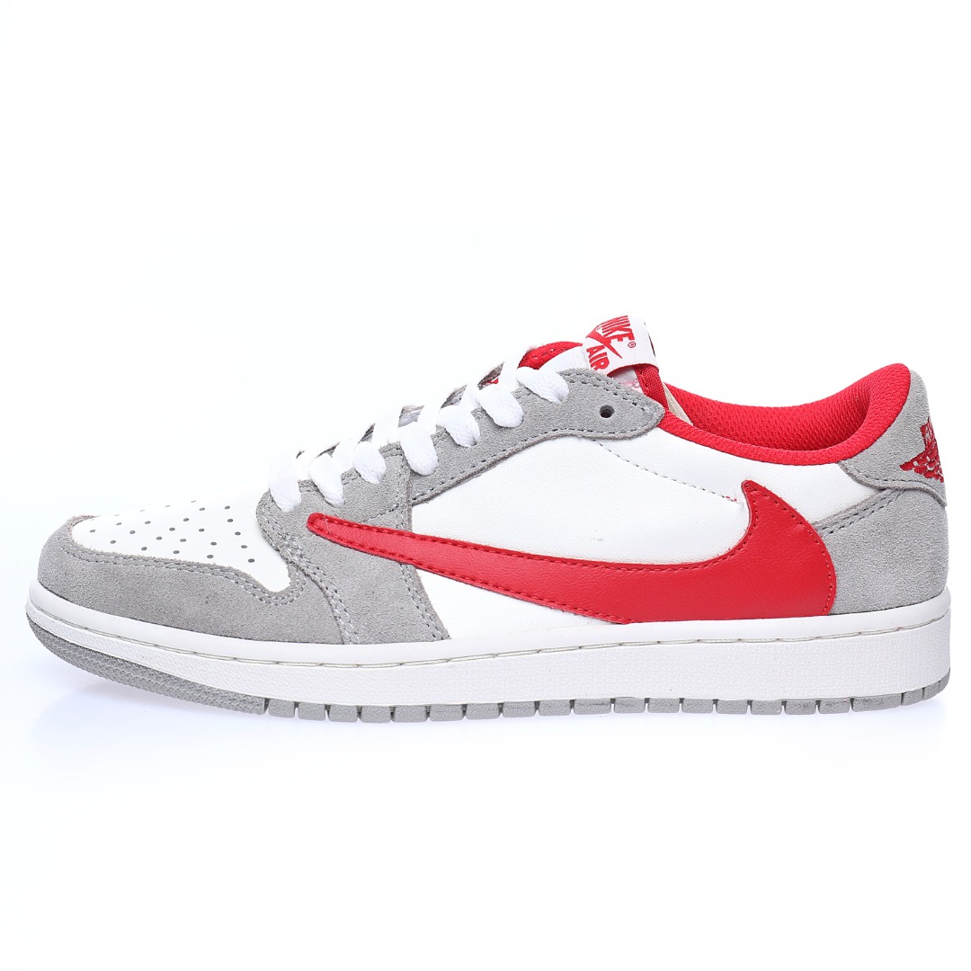 fragment design x Travis Scott x Nike Air Jordan 1 Low OG SP"Grey/White/Red"