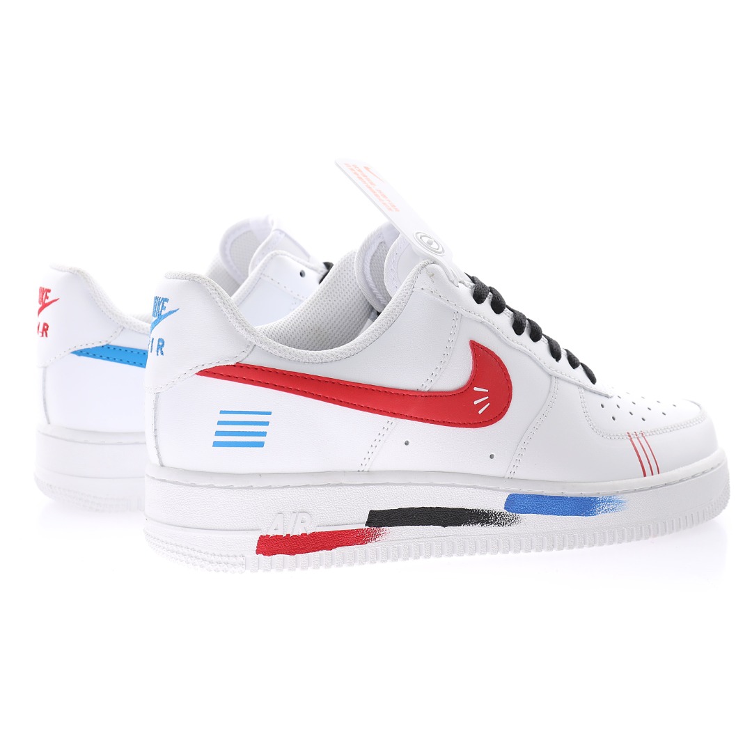 Nike Air Force 1 07 LV8"White/Black/Red/Blue’"