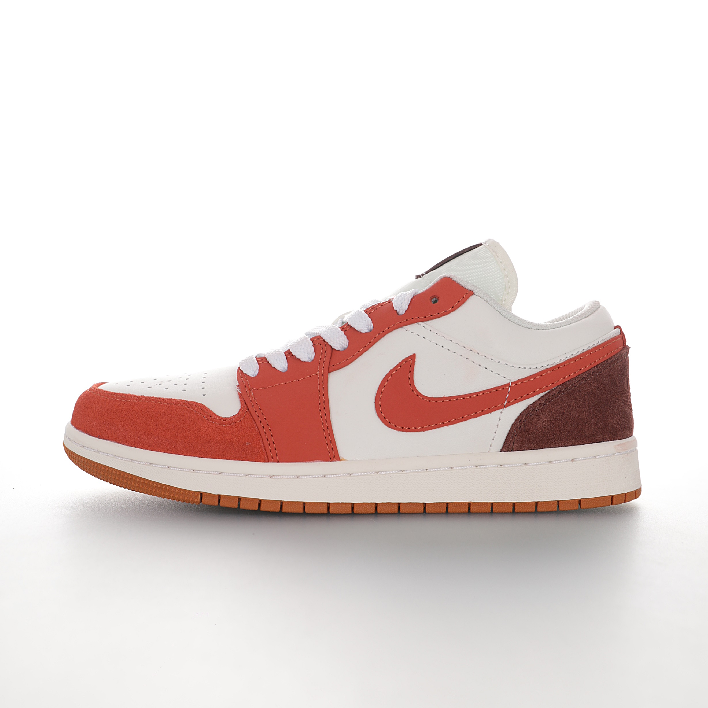Nike Air Jordan 1 Retro Low"White/Brown/Orange"