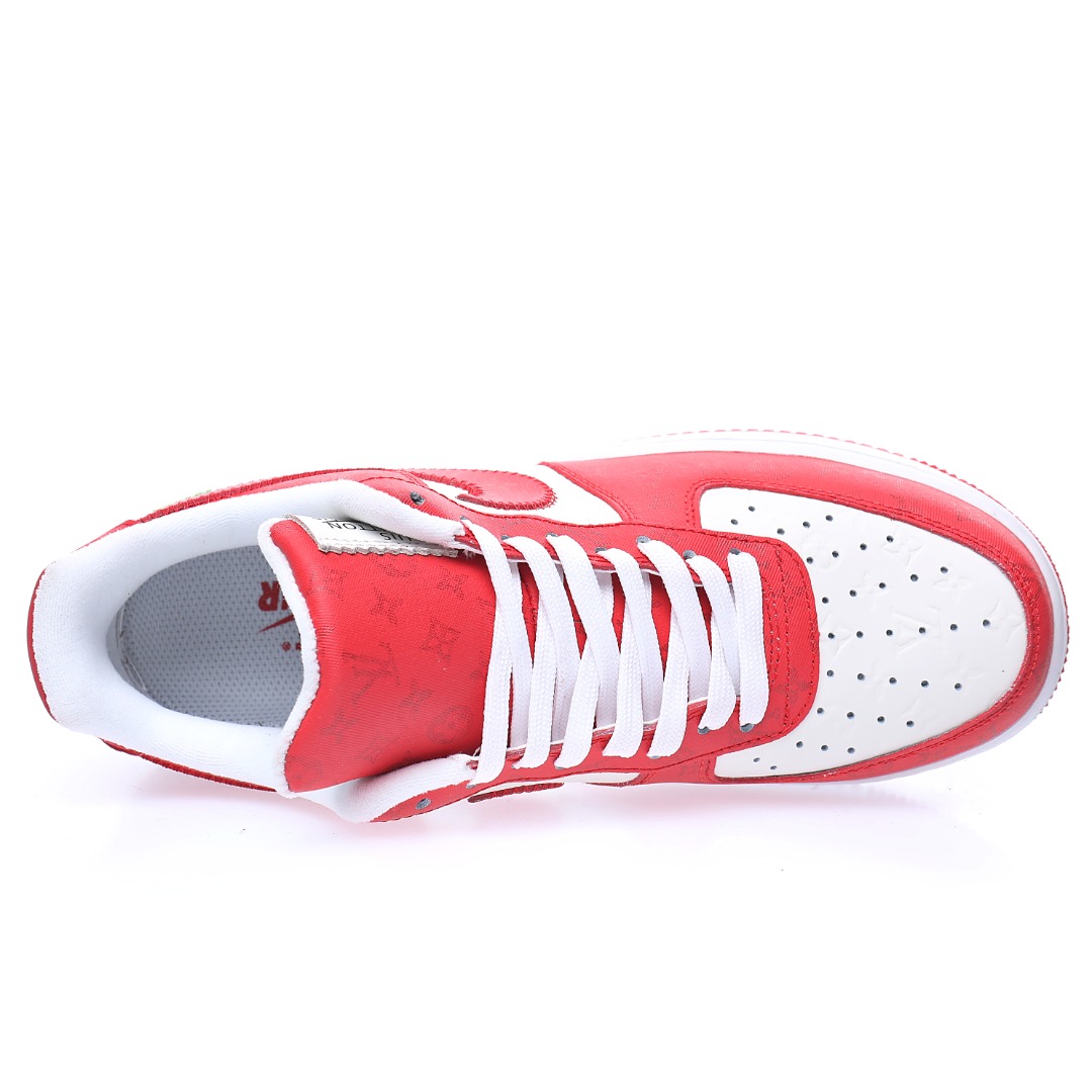 Louis Vuitton x Nike Air Force 1 07 LV8"White/Red/LV Monogram"