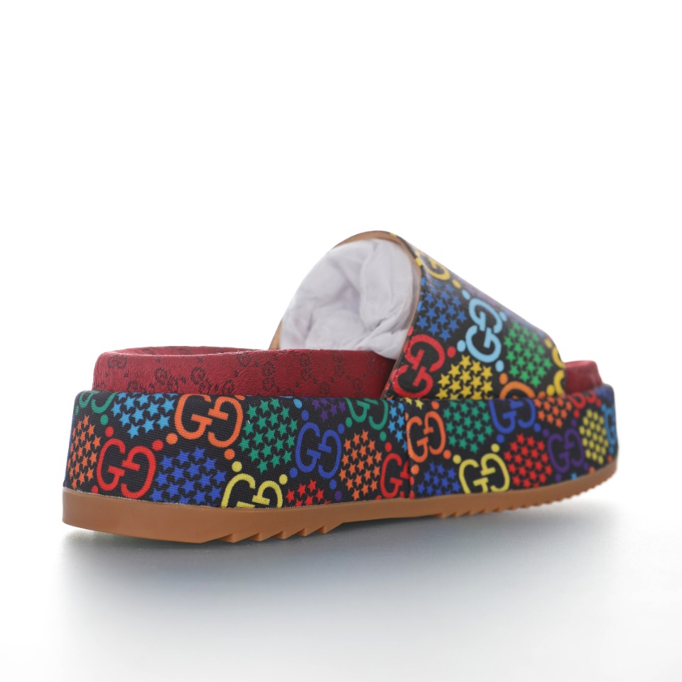 GUCCI Wmns Rubber GG Slide