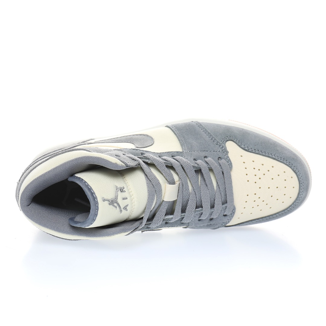 Nike Air Jordan 1 Mid GS"Beige/Grey"