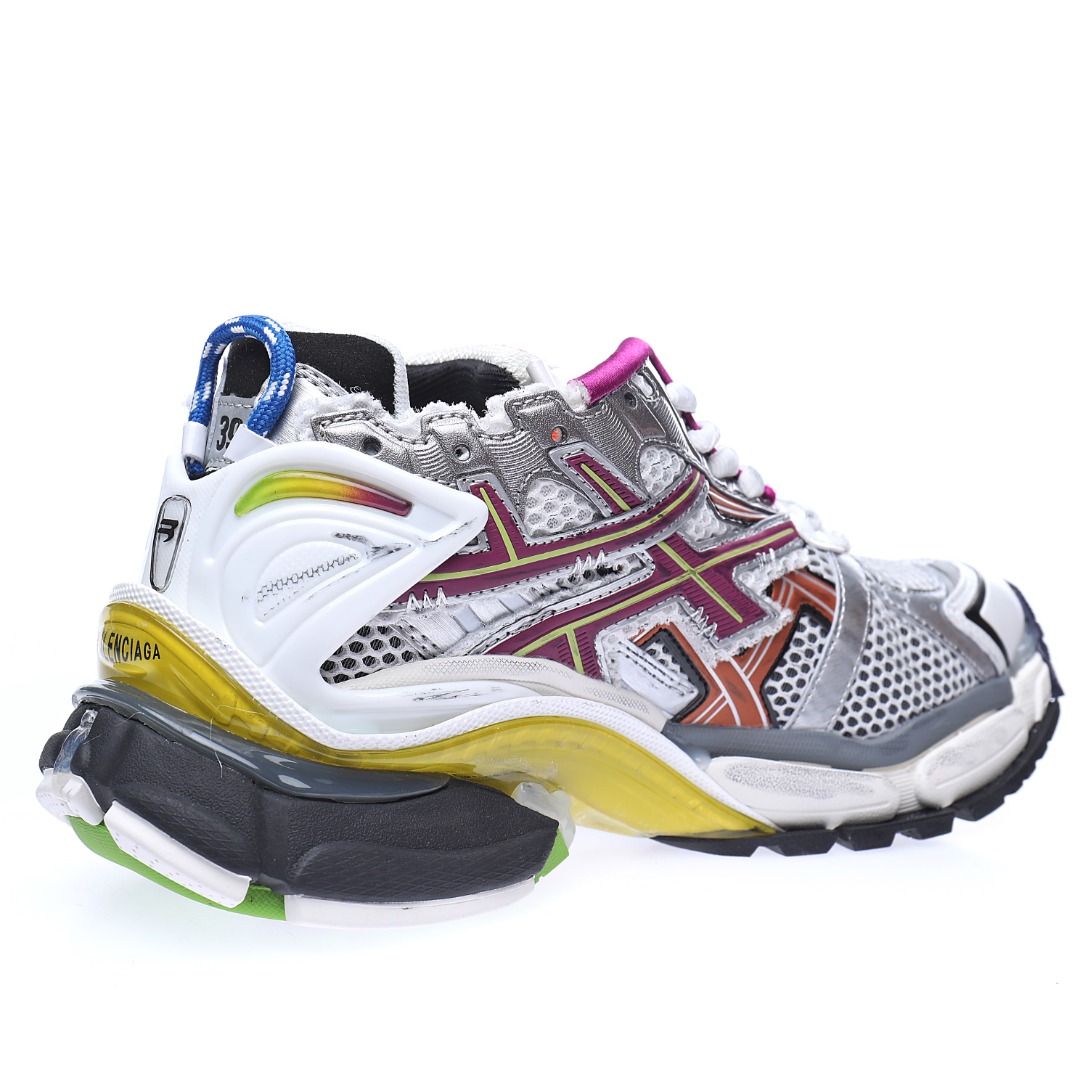 BALENCIAGA Runner Sneaker"Sliver/Purple/Multicolor"