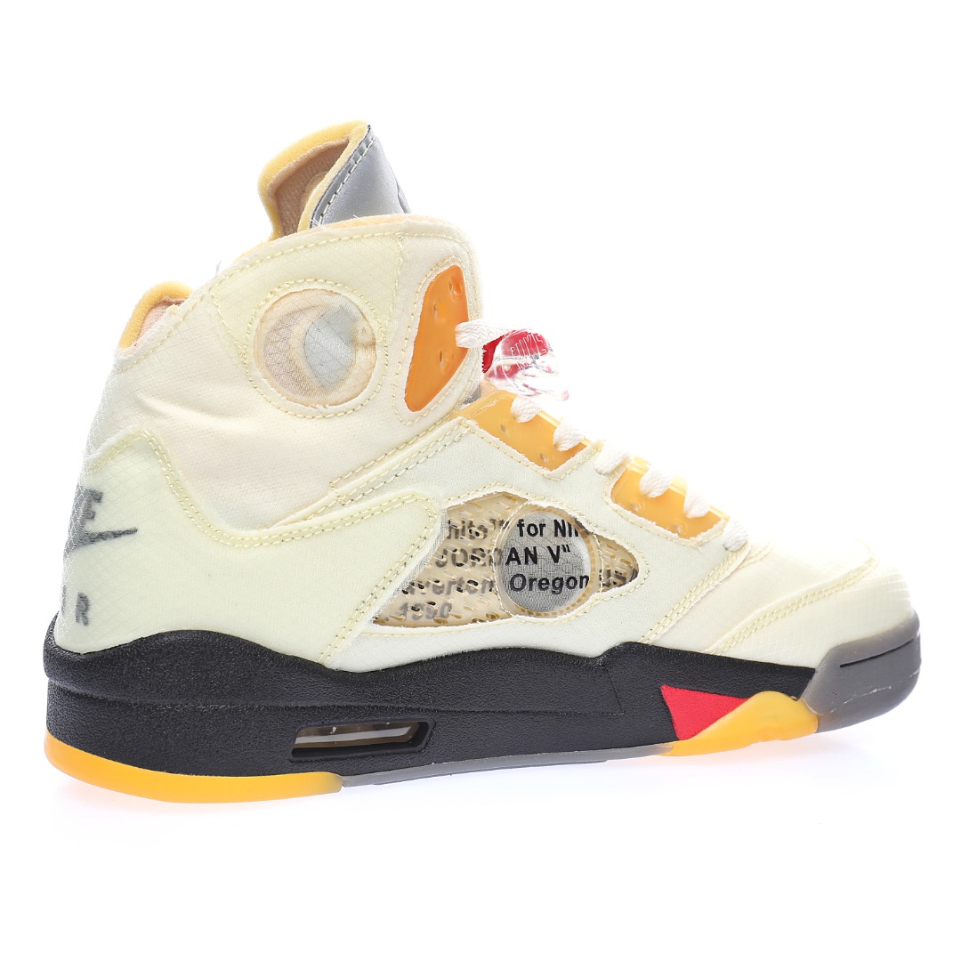Off-White™ x Air Jordan Retro 5"Sail"