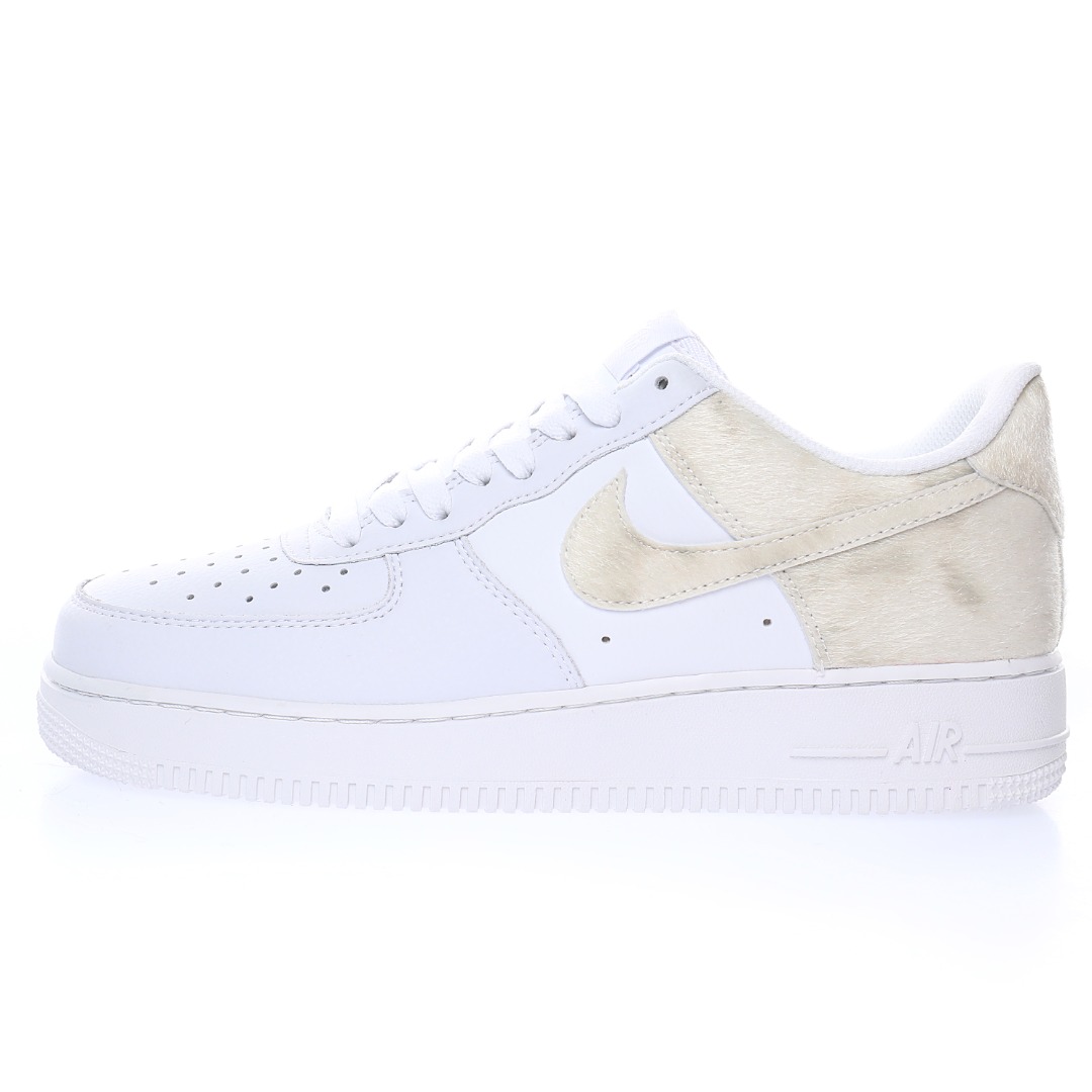 Nike Air Force 1' 07 Low GS"White Pony Hair Heel"