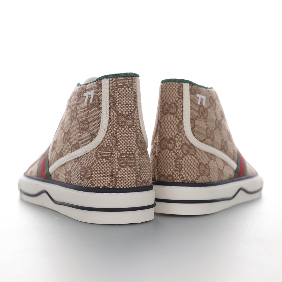 Gucci Tennis 1977 Print High Sneaker