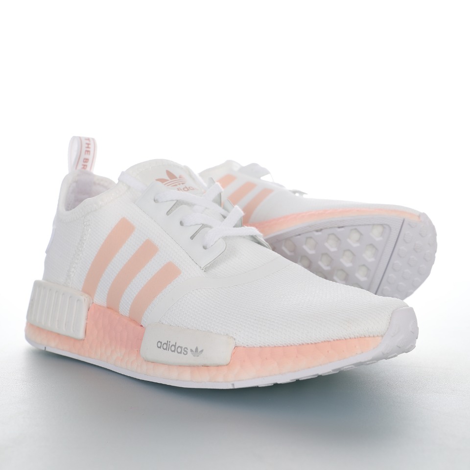adidas Originals NMD_R1"White/Soft Pink"