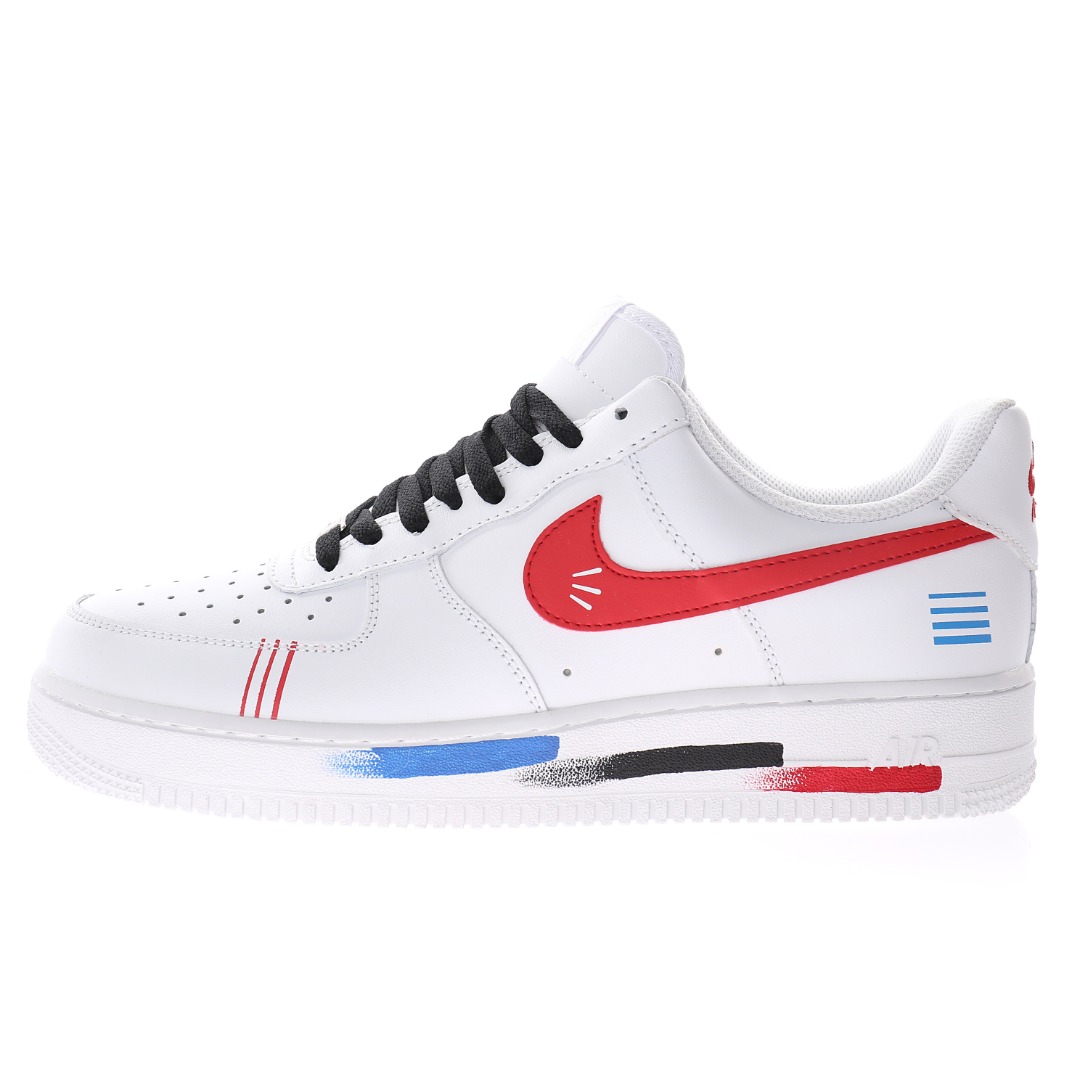 Nike Air Force 1 07 LV8"White/Black/Red/Blue’"