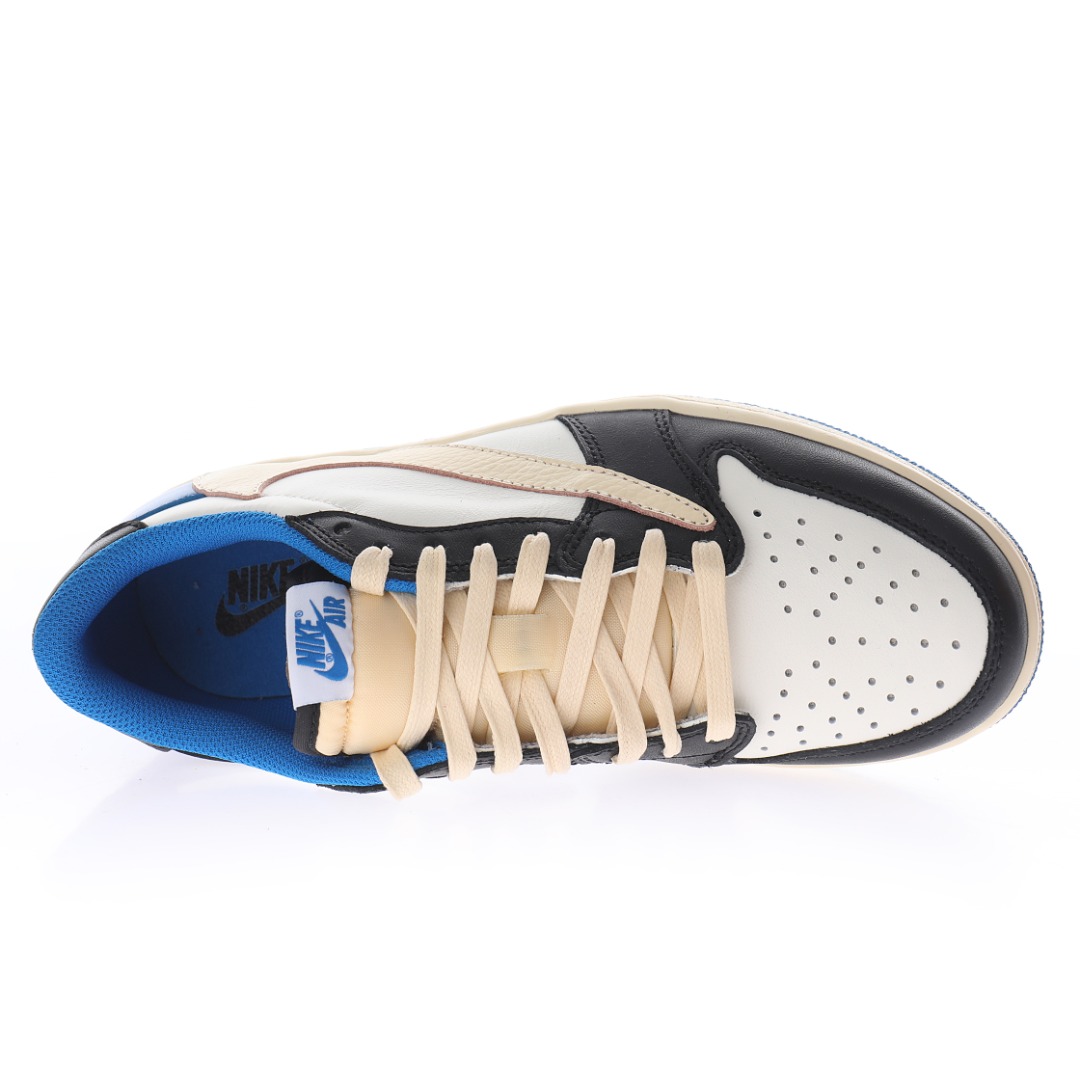 fragment design x Travis Scott x Nike Air Jordan 1 Low OG SP"Military Blue"