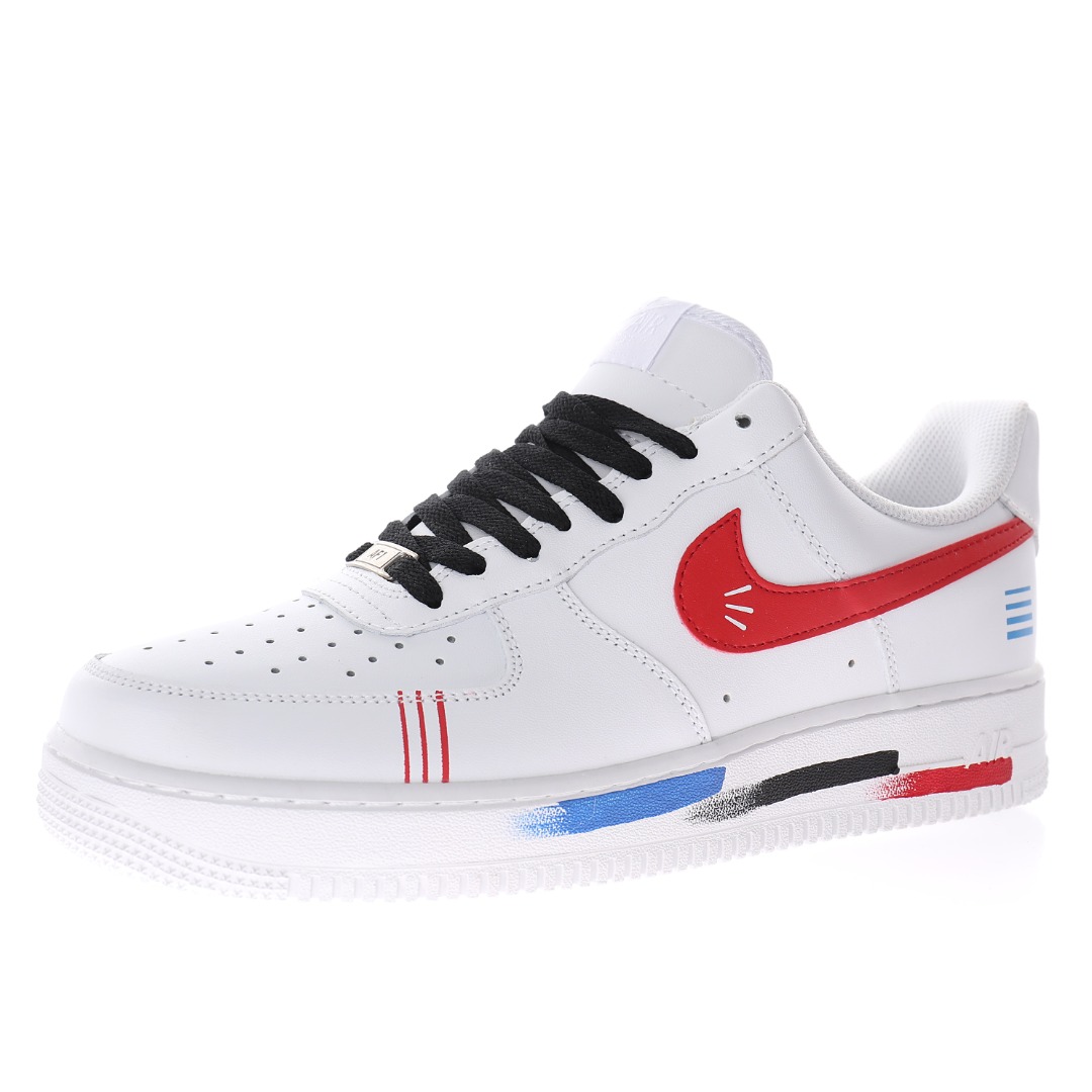 Nike Air Force 1 07 LV8"White/Black/Red/Blue’"