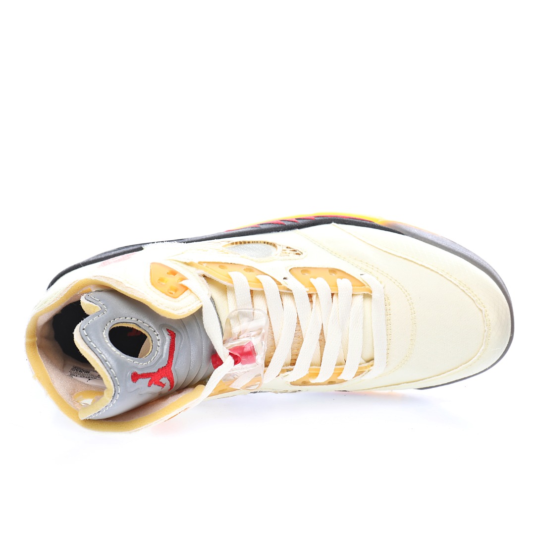 Off-White™ x Air Jordan Retro 5"Sail"
