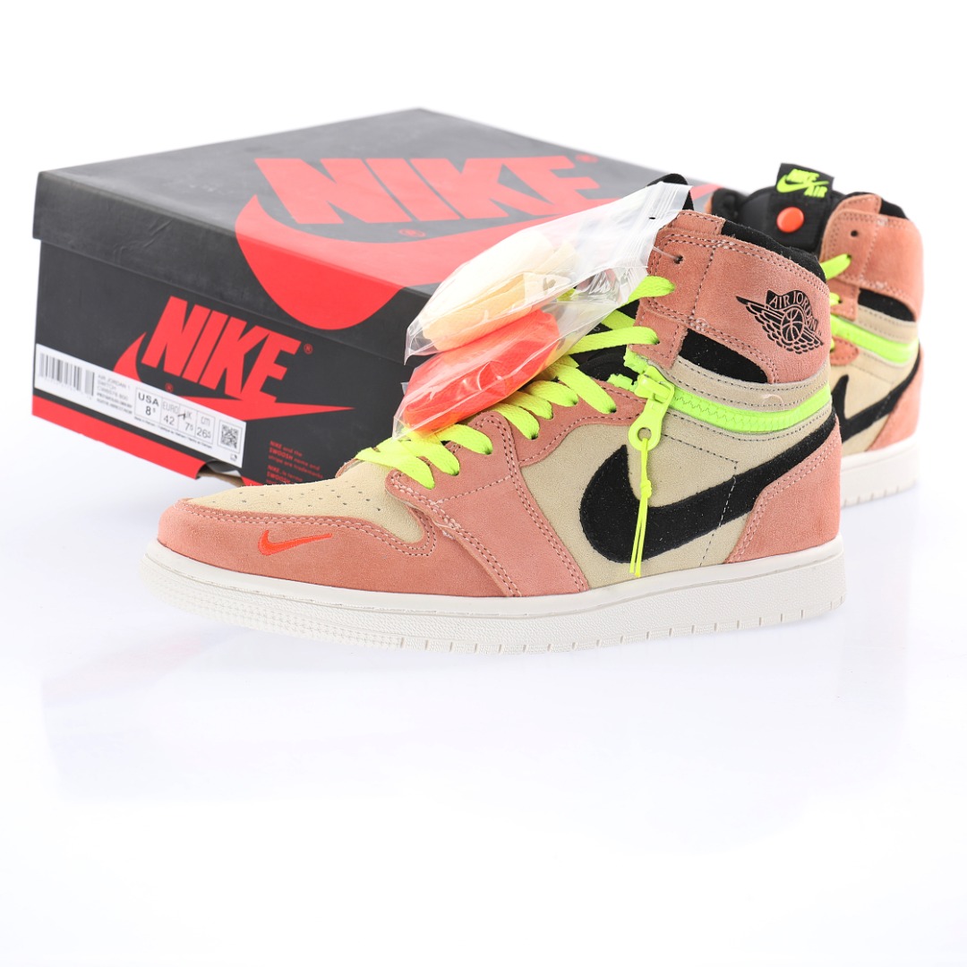 Nike Air Jordan 1 Retro High Switch"Peach Neon"