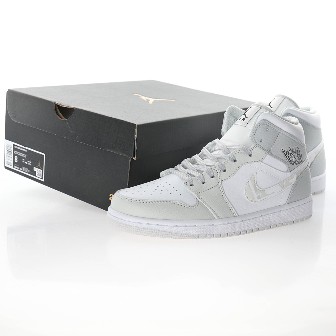 NIKE Air Jordan 1 Retro Mid"White Camo"