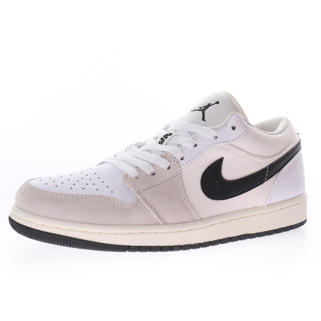 Nike Air Jordan 1 Low PRM"White Sail Black"