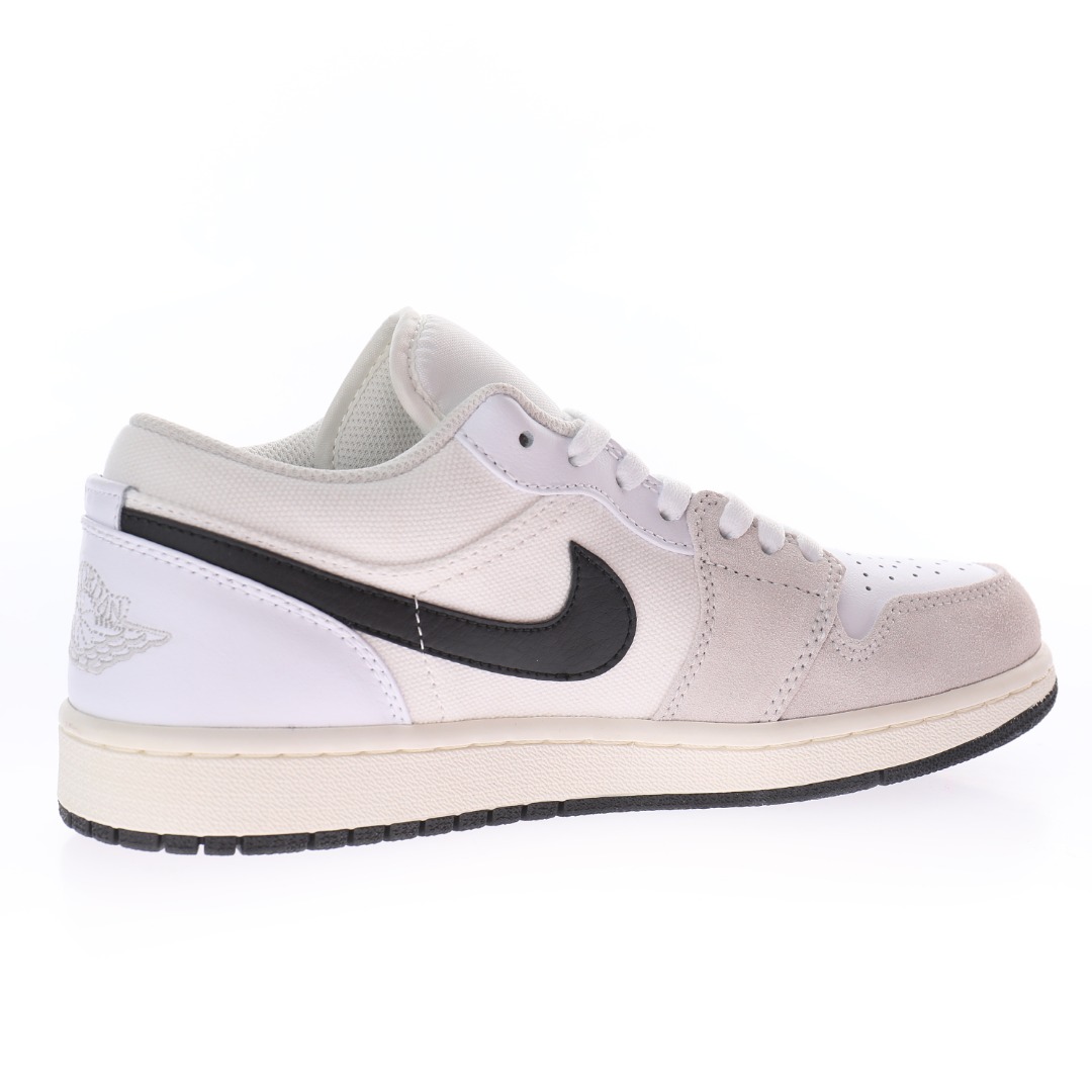 Nike Air Jordan 1 Low PRM"White Sail Black"