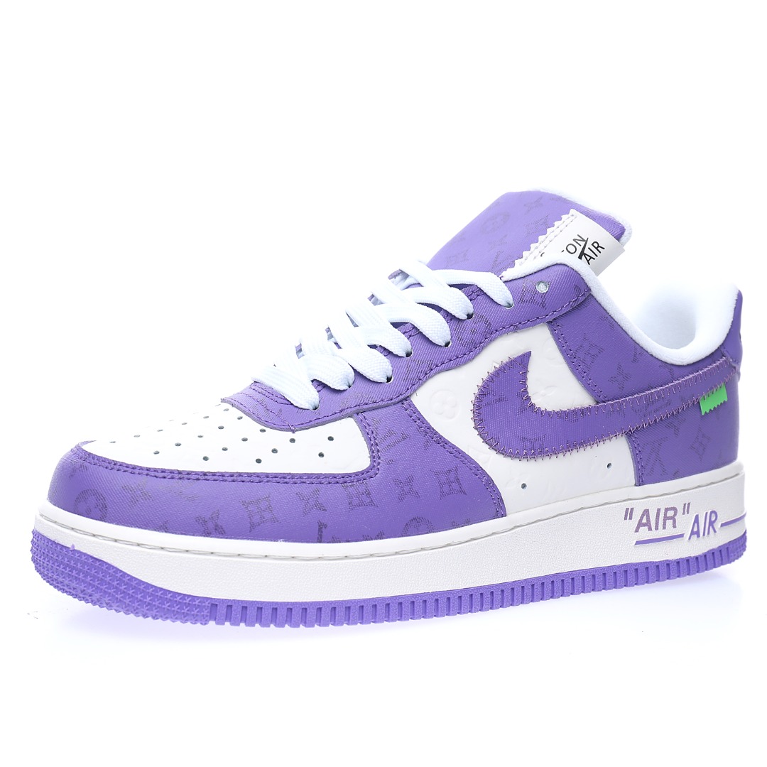 Louis Vuitton x Nike Air Force 1 07 LV8"White/Purple/LV Monogram"