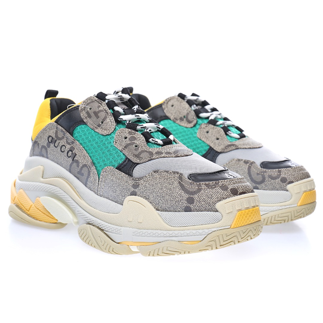 GUCCI x Balenciaga Triple S Clear Sole Sneaker"The Hacker Project"