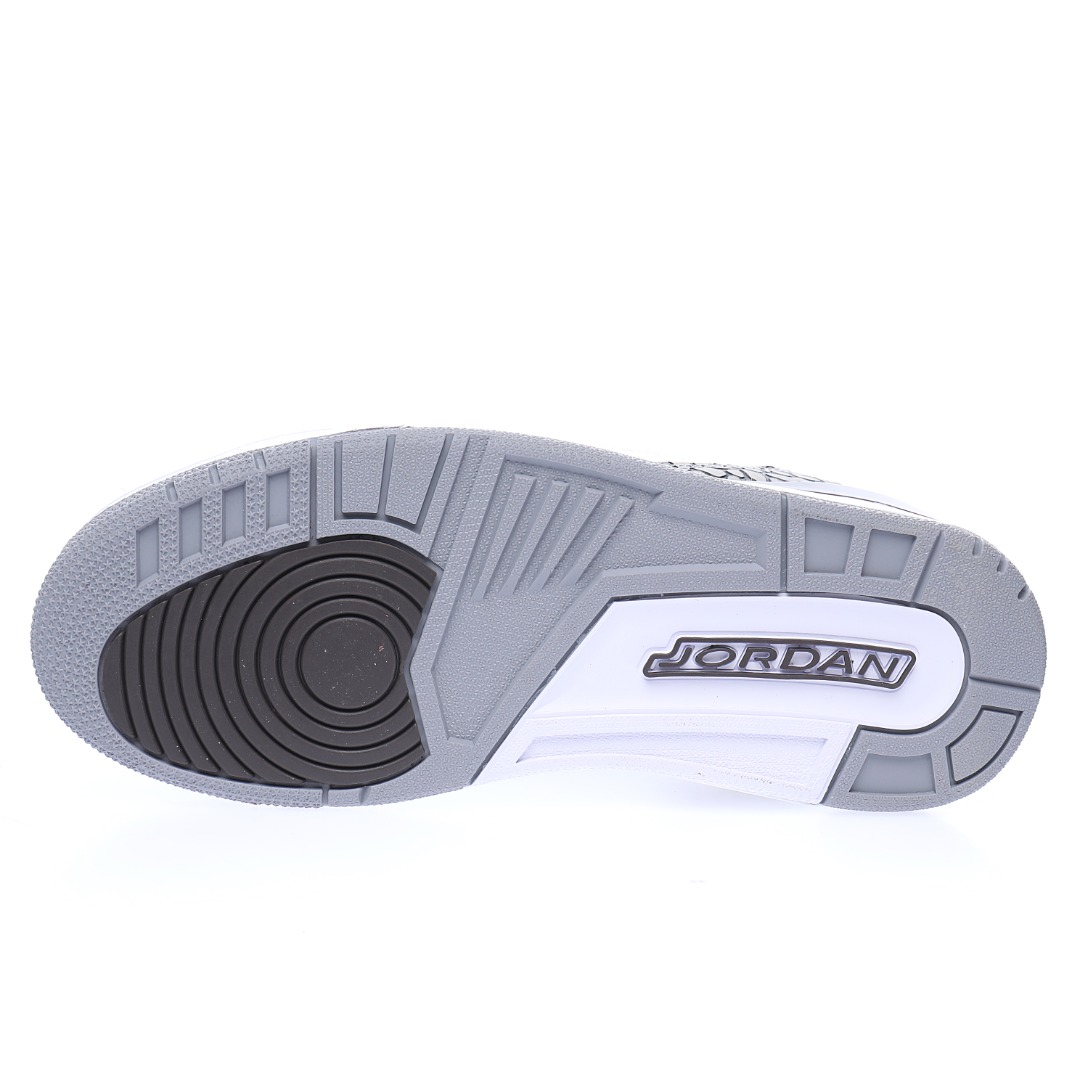 Air Jordan 3"White Medium Grey"
