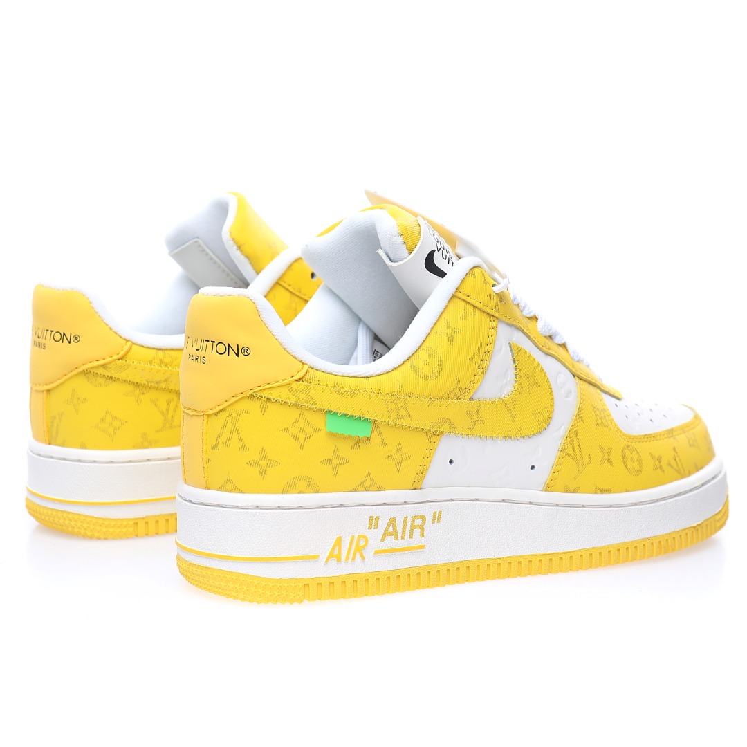 Louis Vuitton x Nike Air Force 1 07 LV8"White/Yellow/LV Monogram"