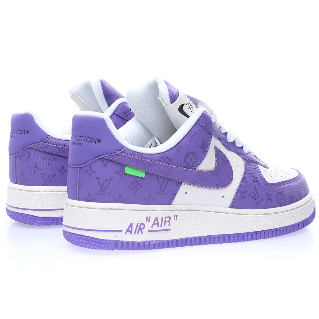 Louis Vuitton x Nike Air Force 1 07 LV8"White/Purple/LV Monogram"