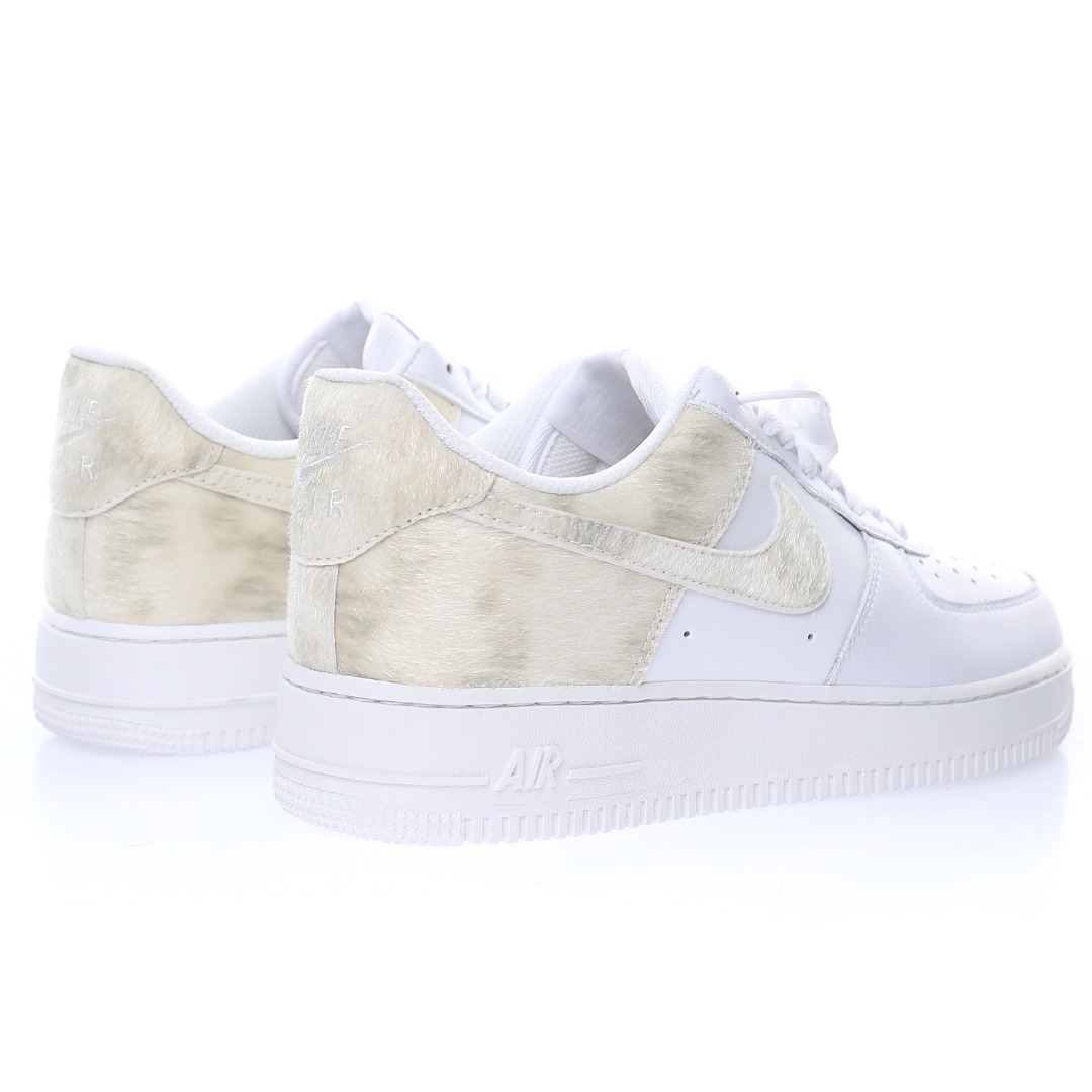 Nike Air Force 1' 07 Low GS"White Pony Hair Heel"