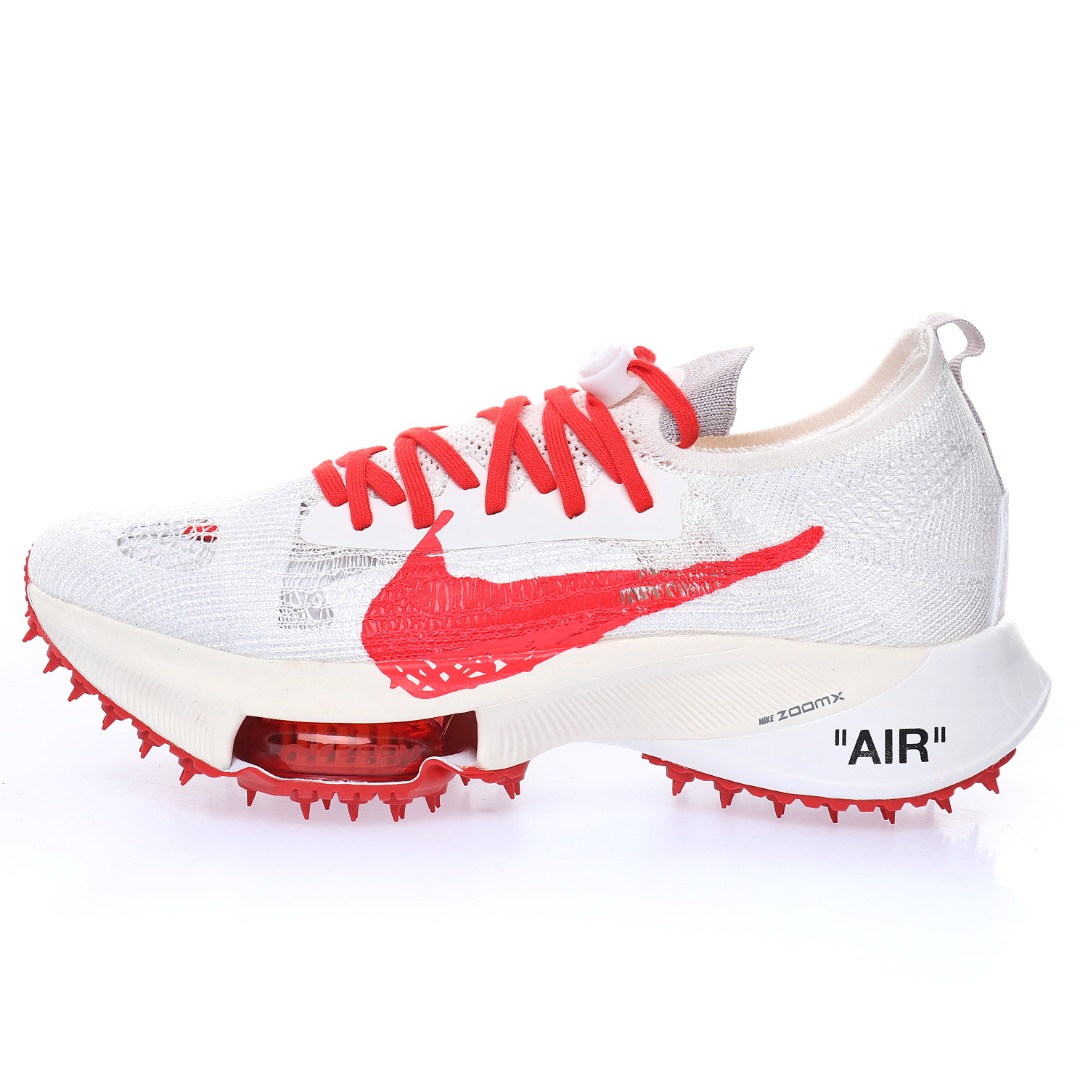 Off-White™ x Nike Air Zoom Tempo NEXT%"White/Solar Red"