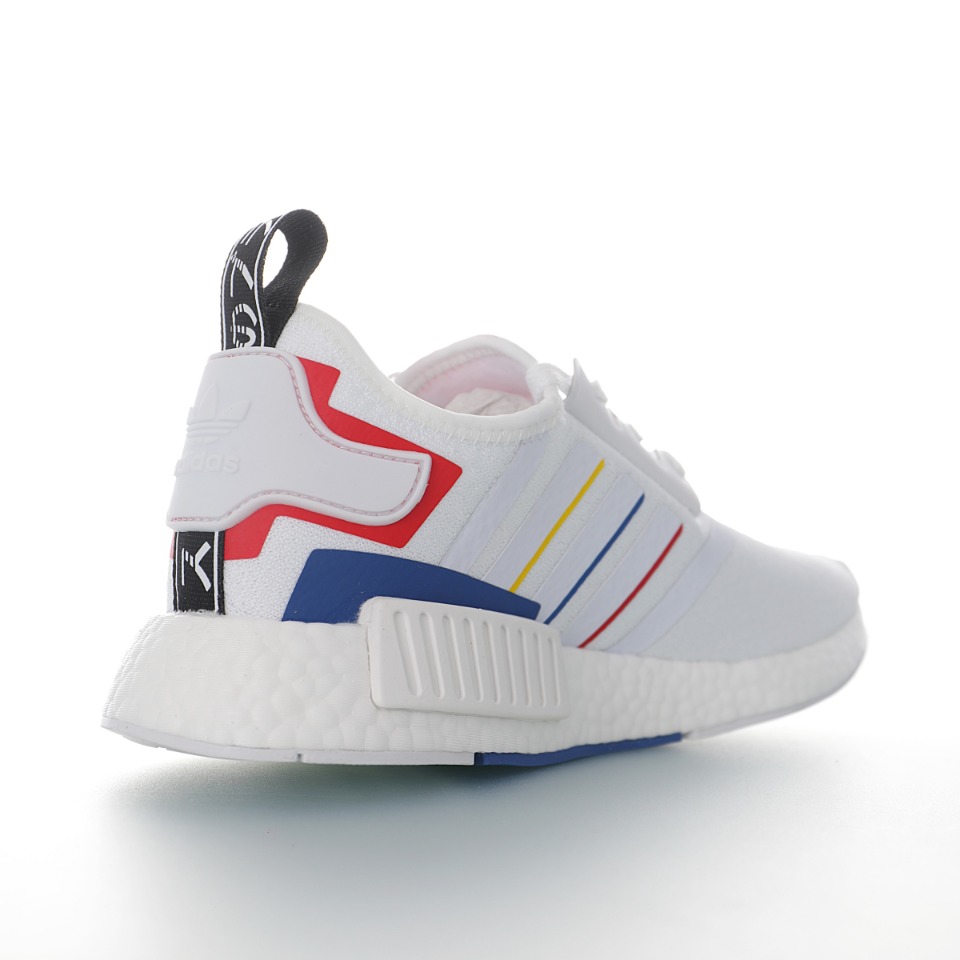 Adidas Originals NMD_R1"White/Blue/Yellow/Red"