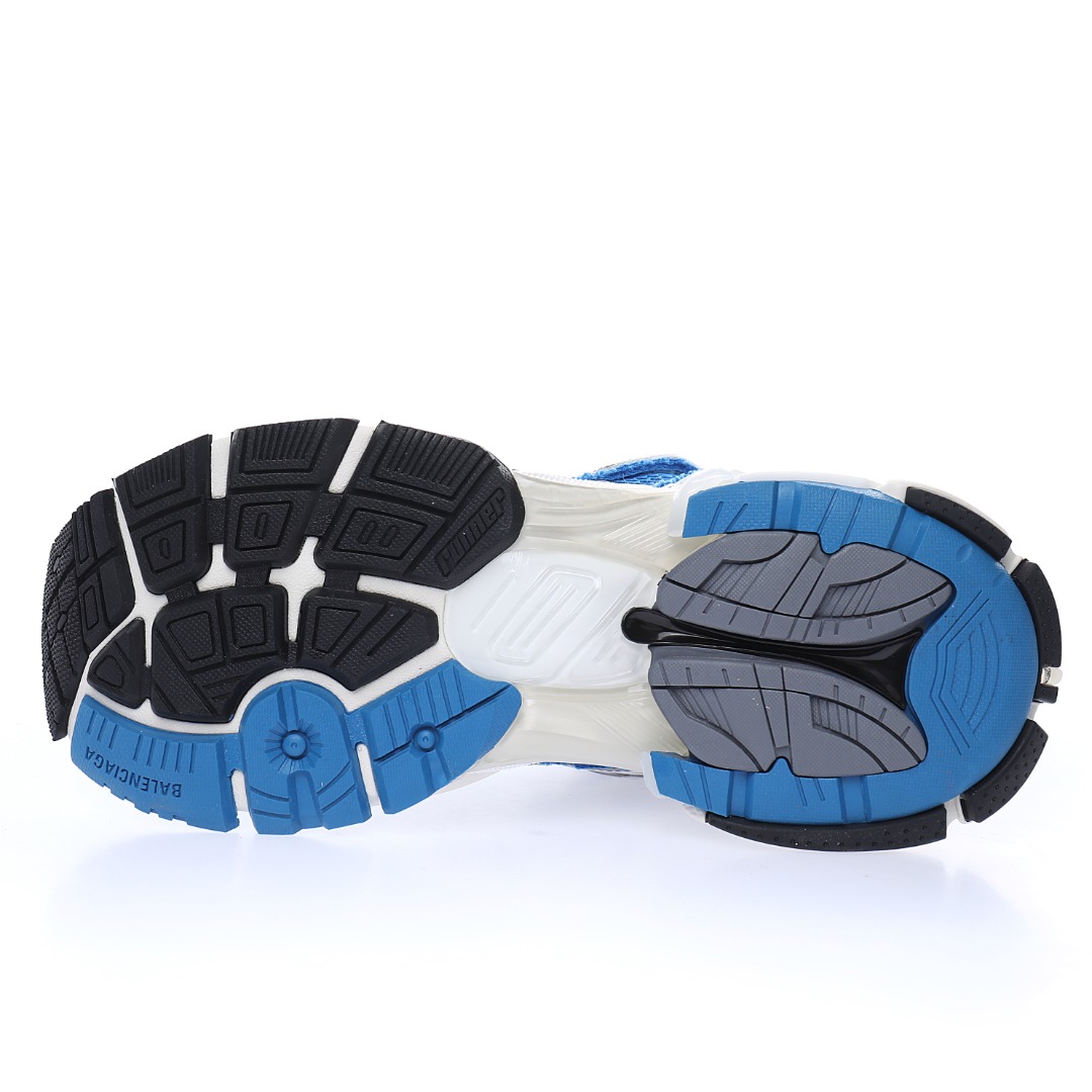 BALENCIAGA Runner Sneaker"Blue/White/Silver"