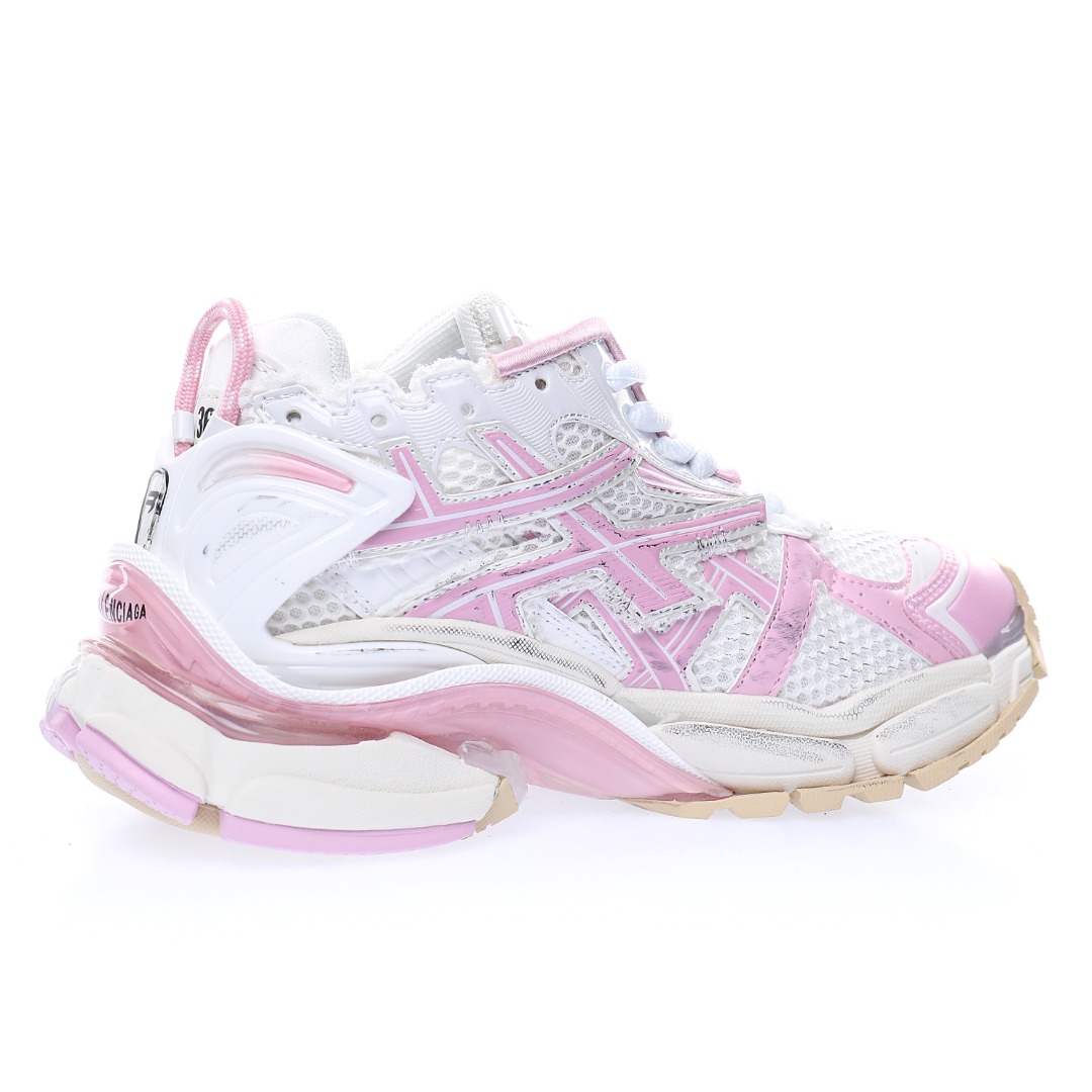 BALENCIAGA Runner Sneaker"White/Pink"