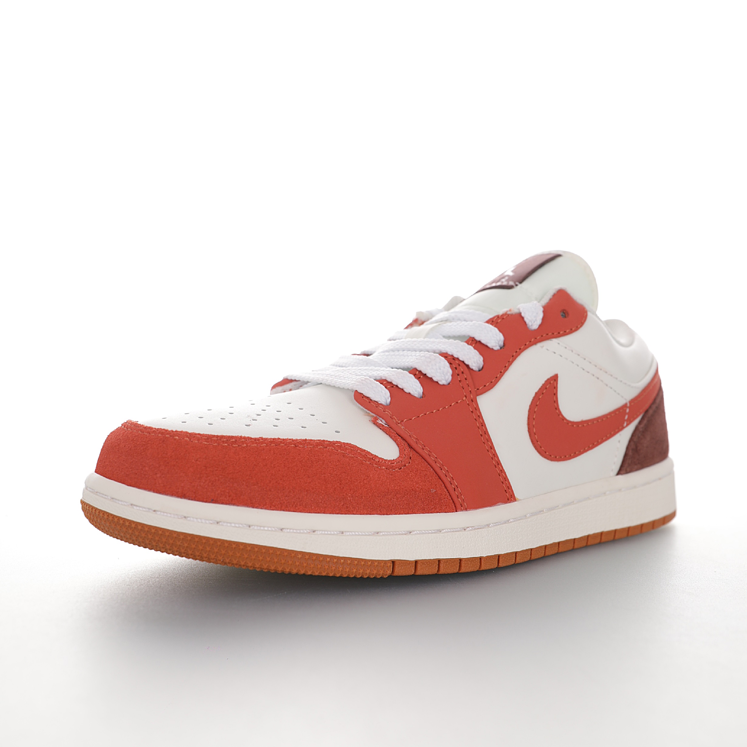 Nike Air Jordan 1 Retro Low"White/Brown/Orange"