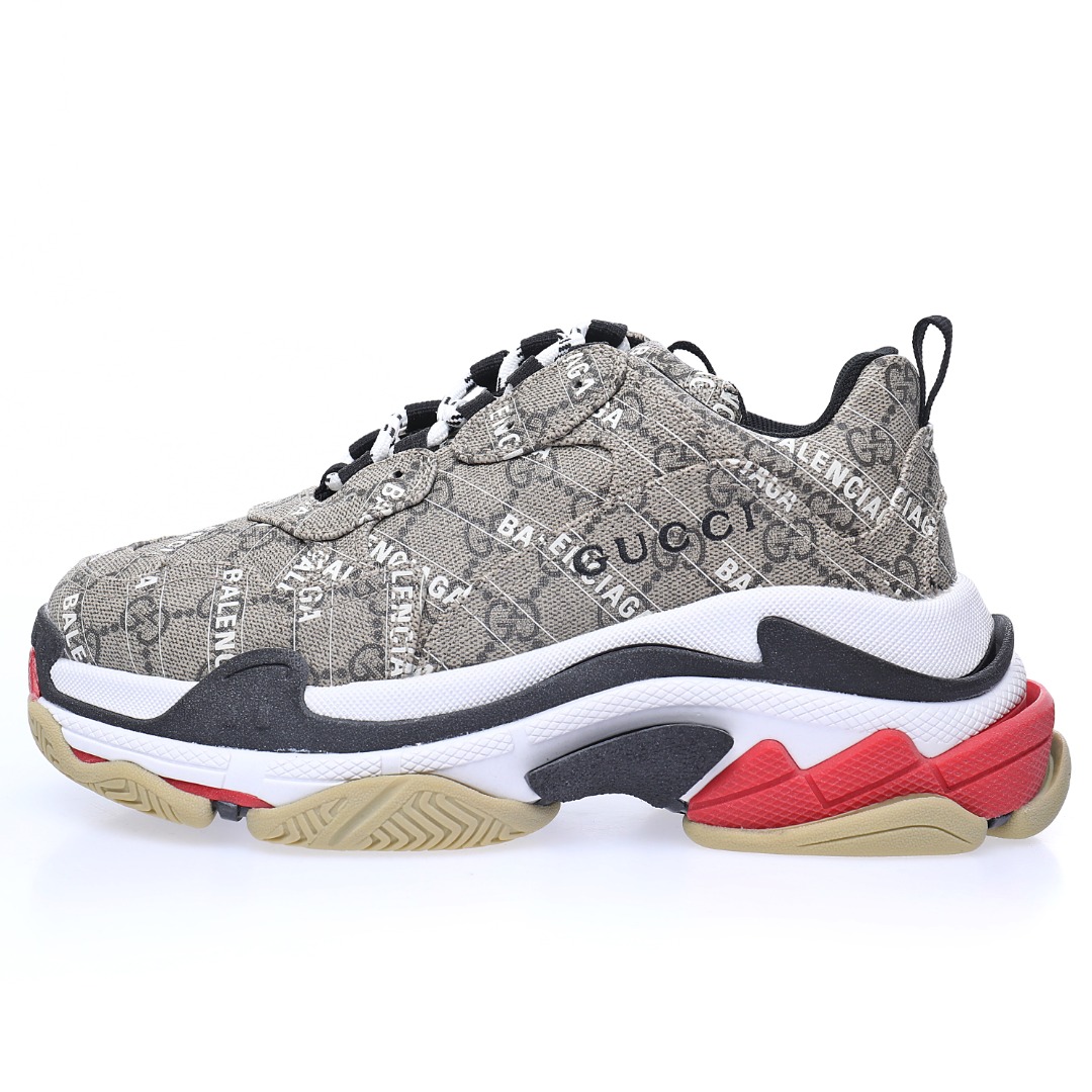 Gucci x Balenciaga Triple S Clear Sole Sneaker"The Hacker Project"
