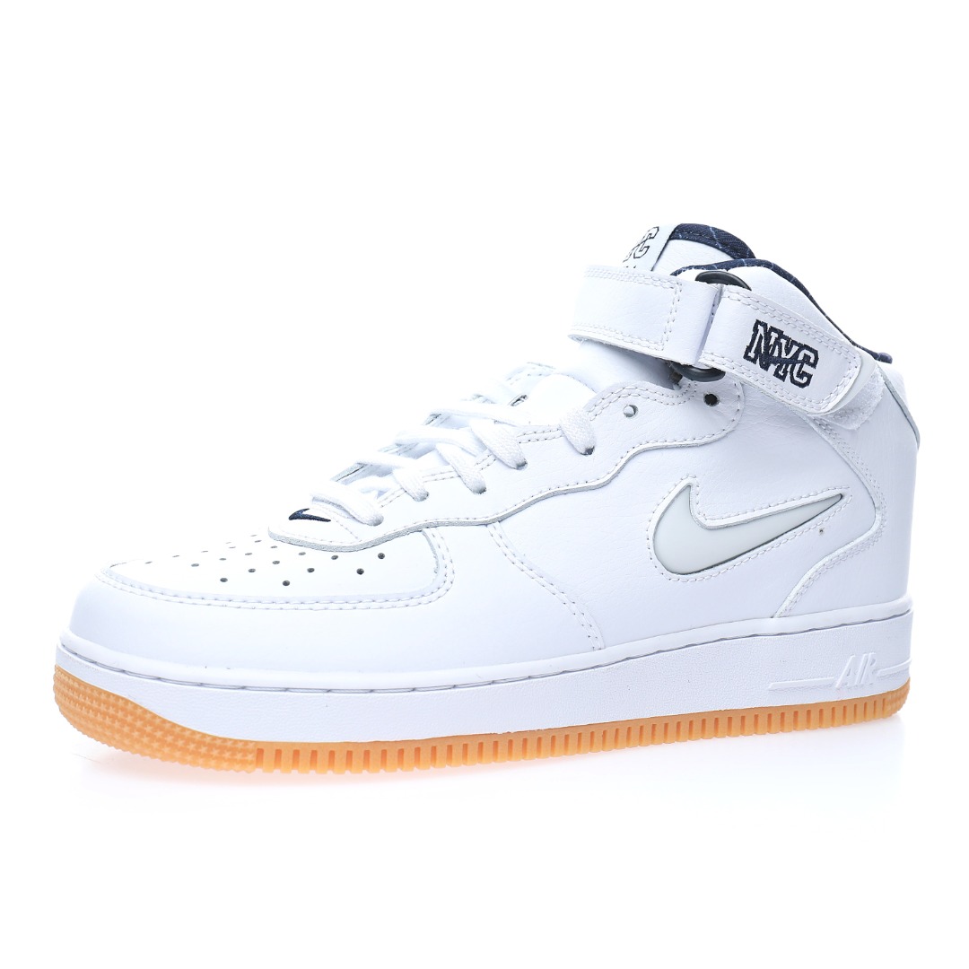 Nike Air Force 1´07 Mid QS"NYC White Midnight Navy"
