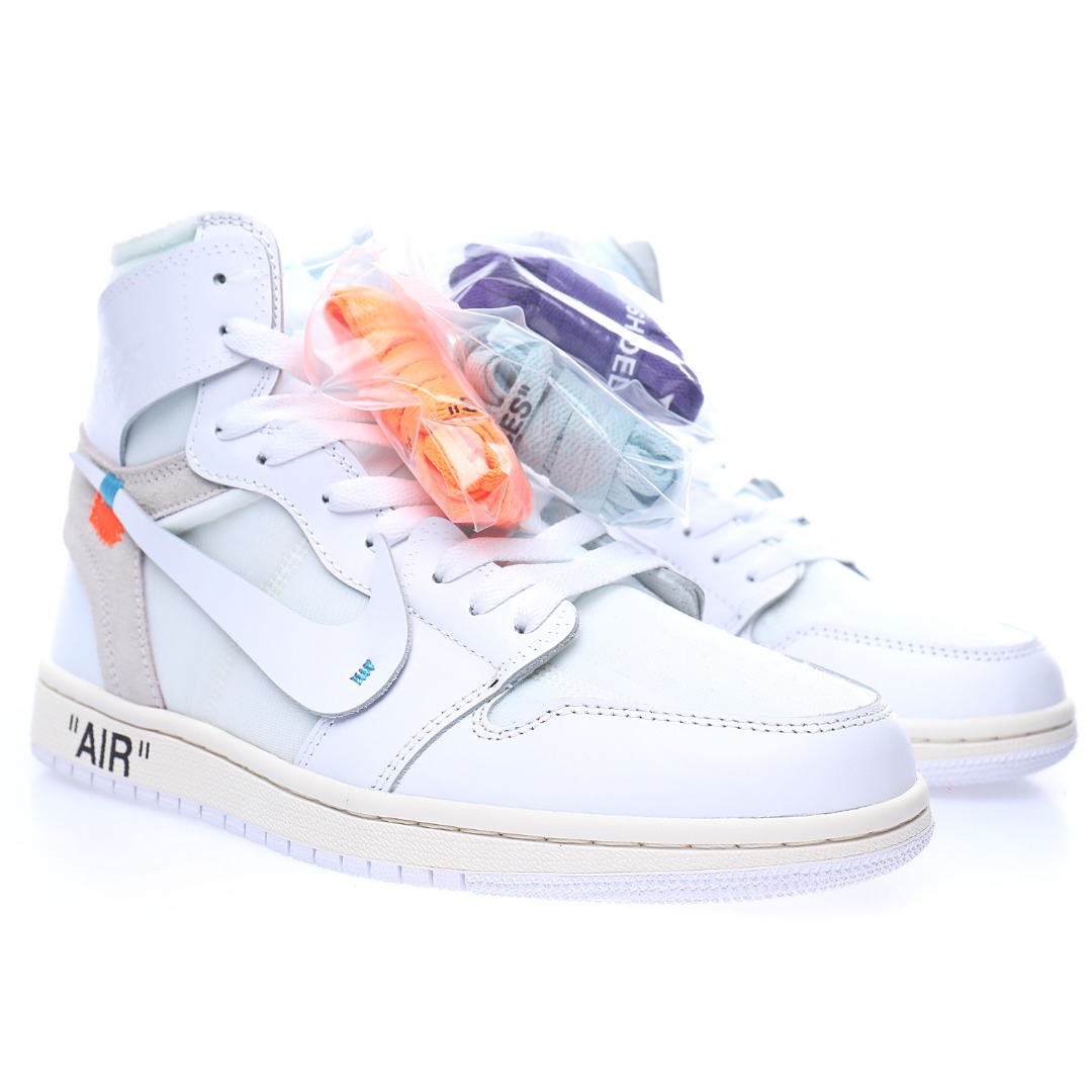 Off-White x Nike Air Jordan 1 Retro High OG"All White"