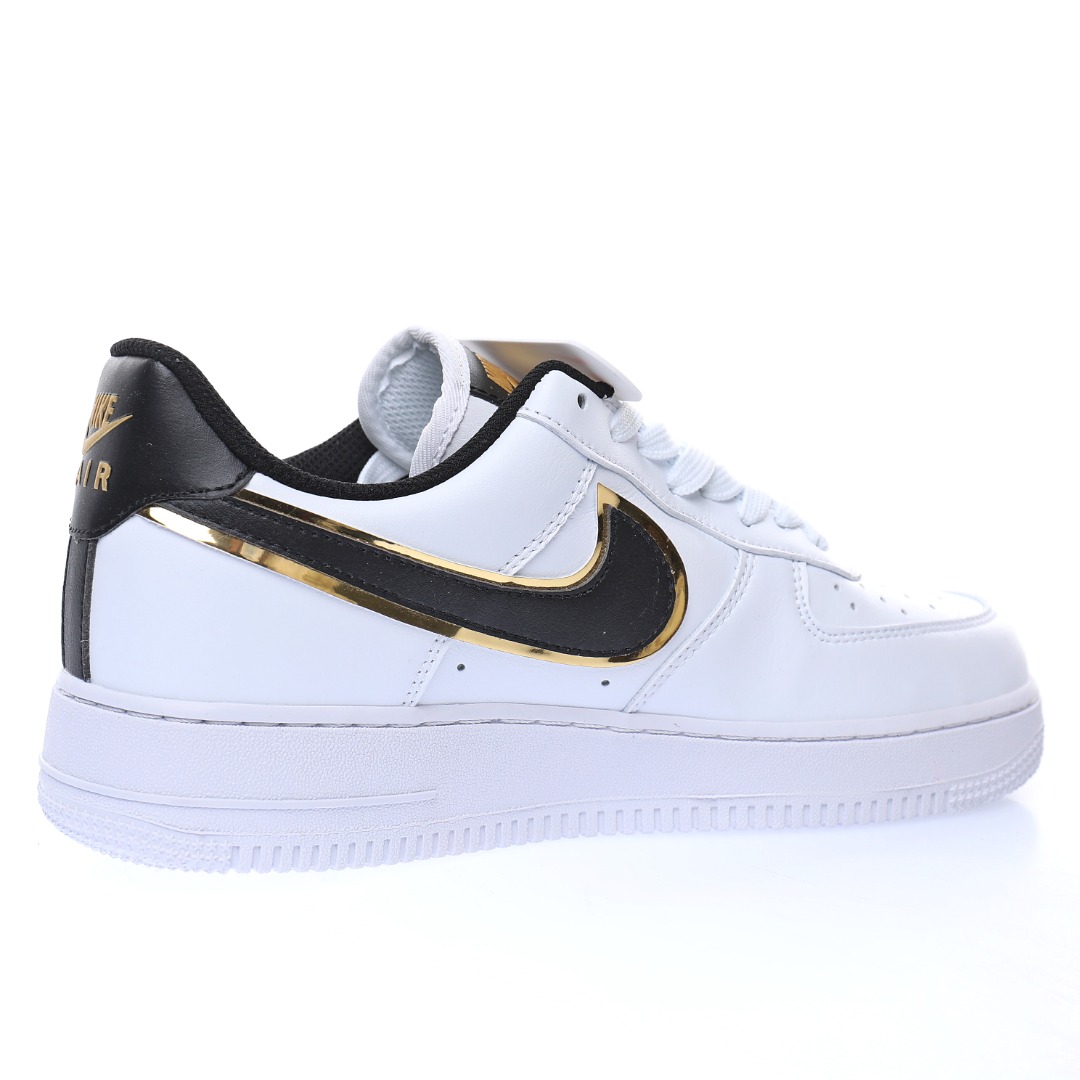 Nike Air Force 1 '07 LV8"White/Black/Metallic Gold"