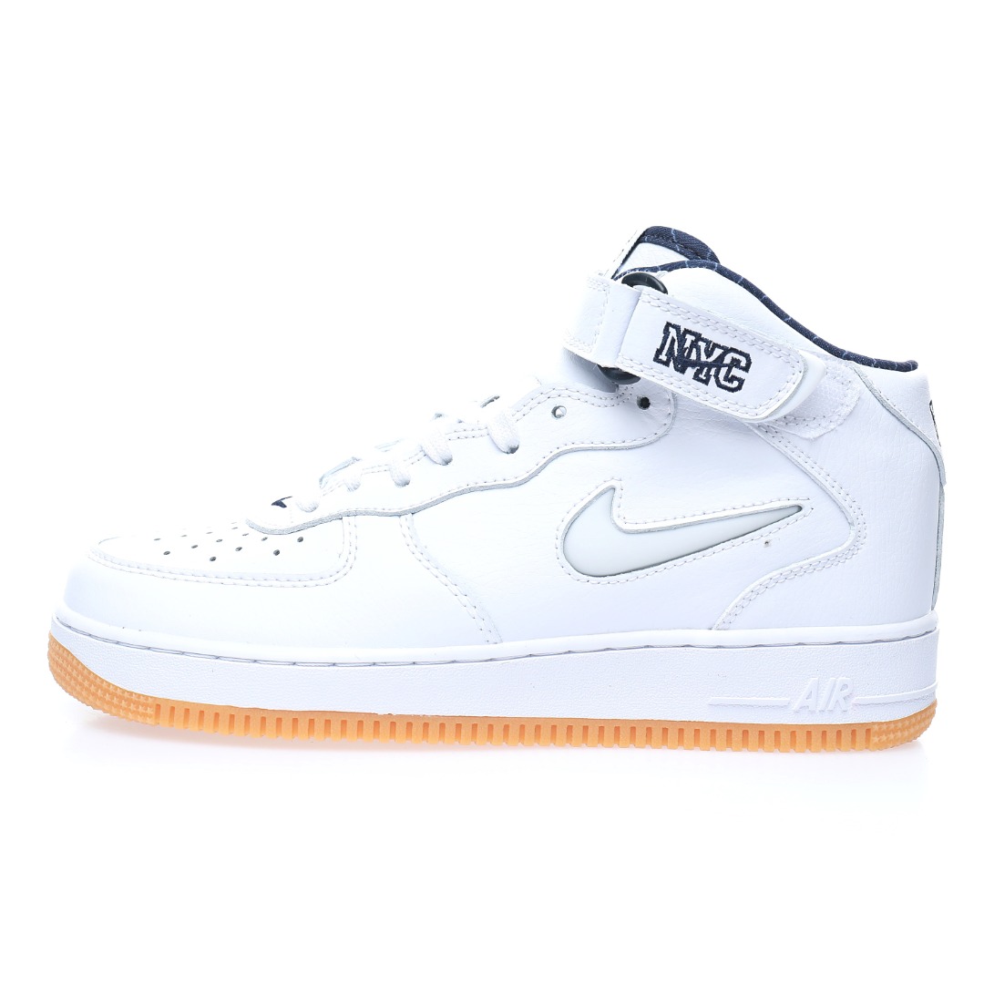 Nike Air Force 1´07 Mid QS"NYC White Midnight Navy"