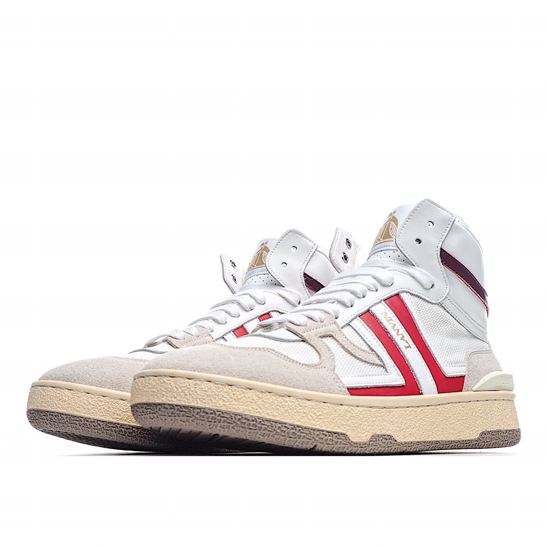 LANVIN Clay High-Top Tennis Sneakers