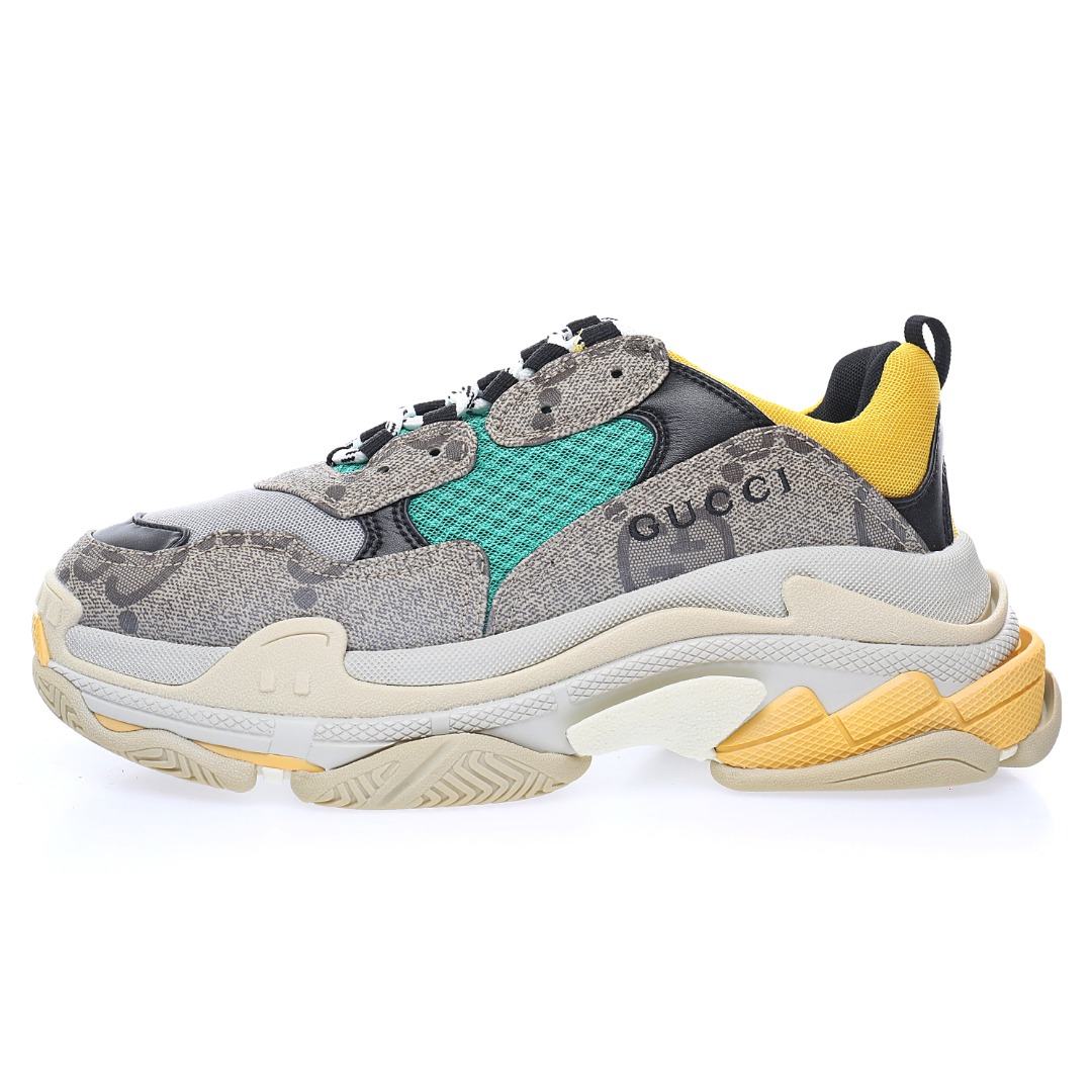 GUCCI x Balenciaga Triple S Clear Sole Sneaker"The Hacker Project"