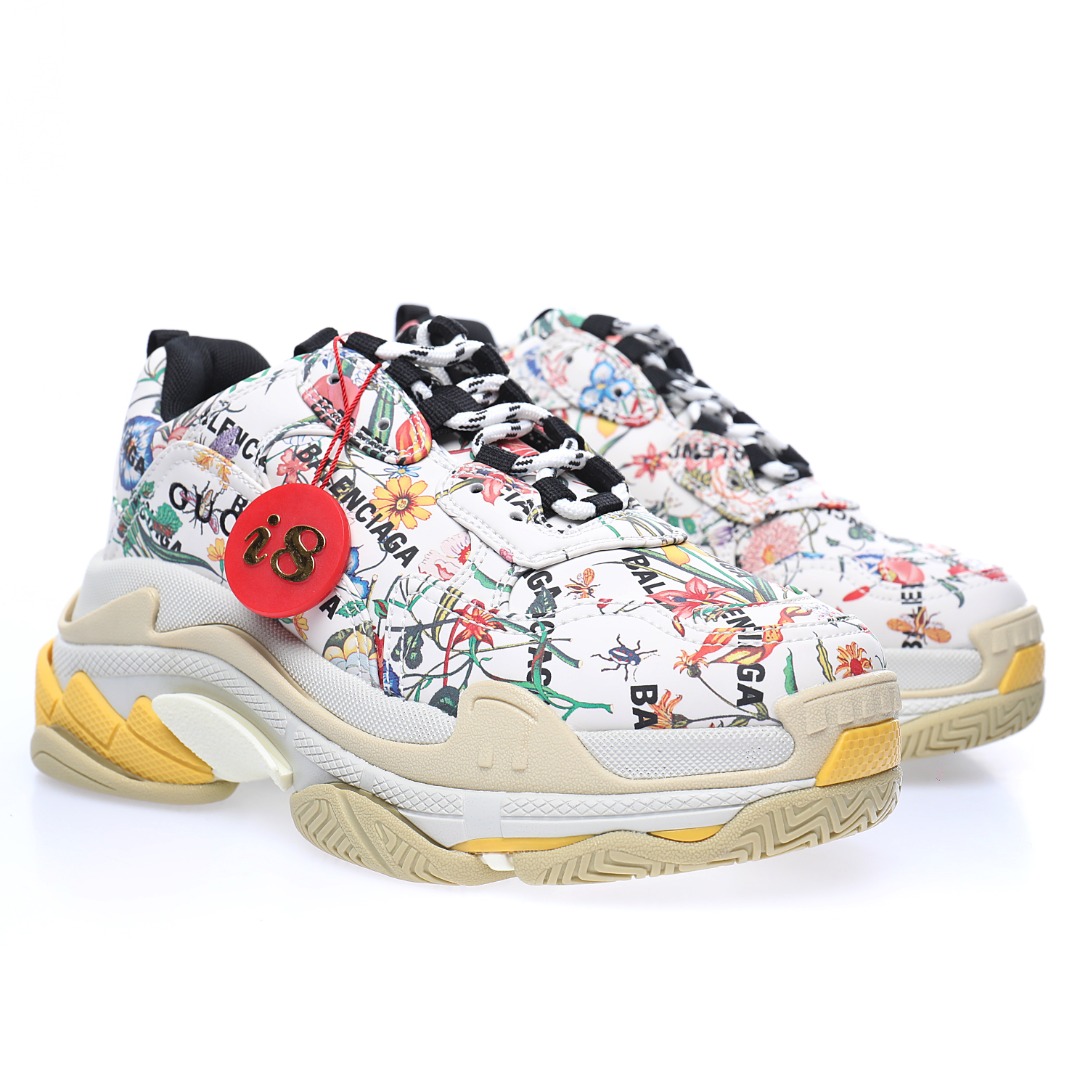 Gucci x Balenciaga Triple S Clear Sole Sneaker"The Hacker Project"