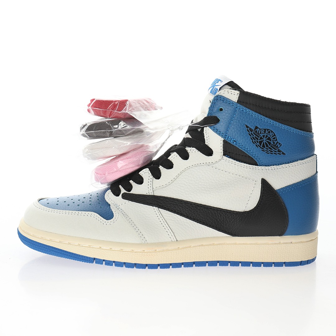 fragment design x Travis Scott x Nike Air Jordan 1 High OG SP"Military Blue"