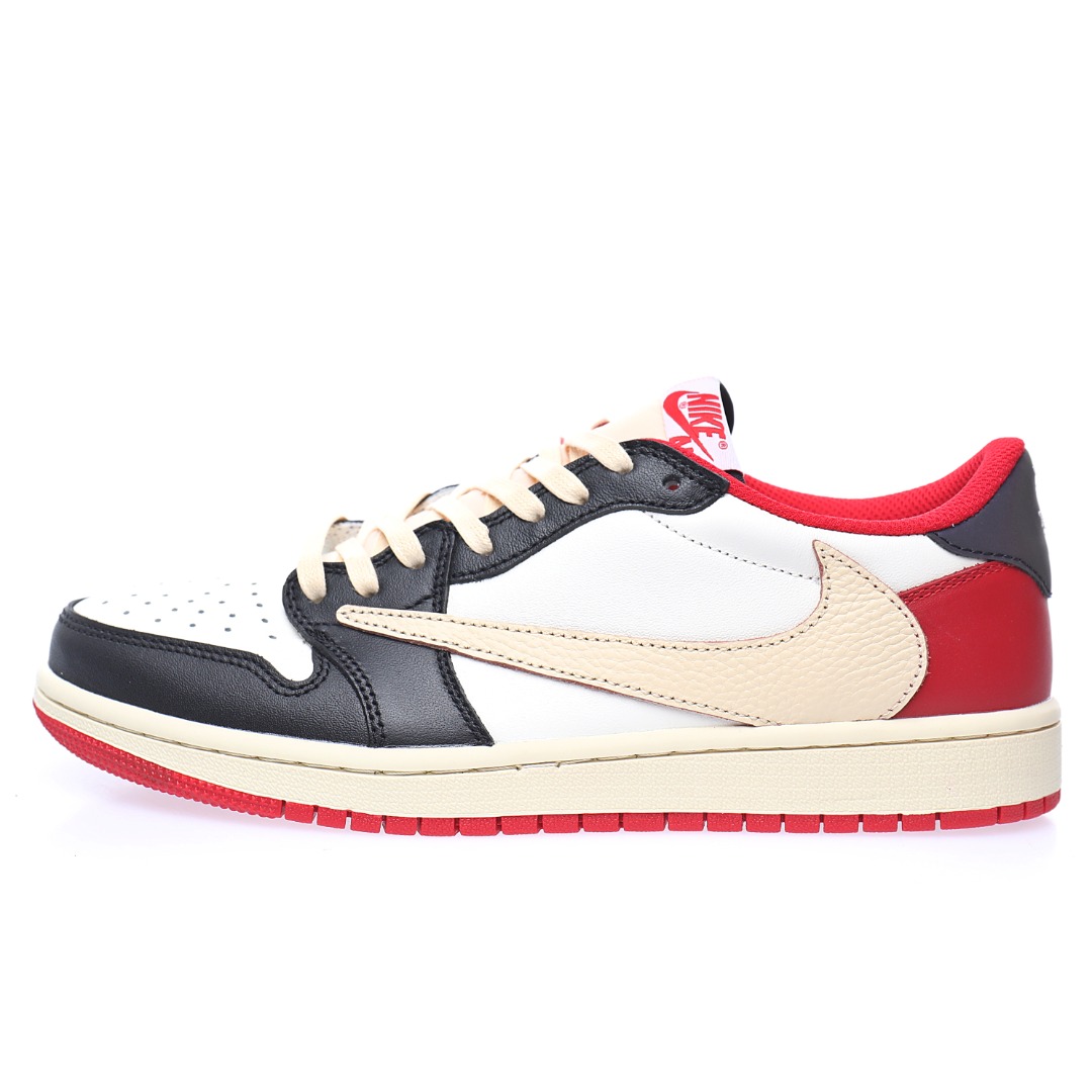 Travis Scott x Nike Air Jordan 1 Low OG"Black/White/University Red"