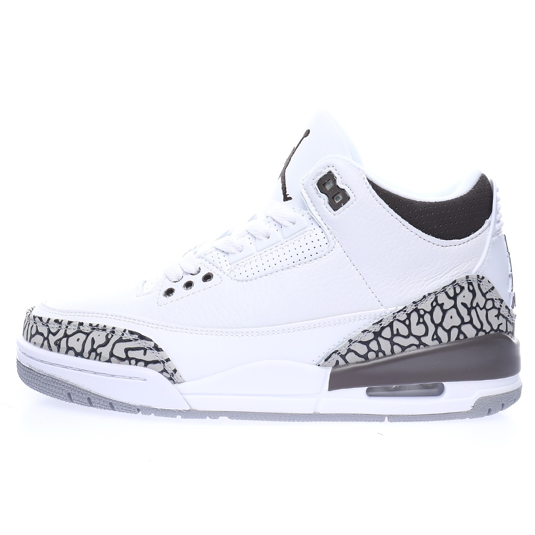 Air Jordan 3"White Medium Grey"