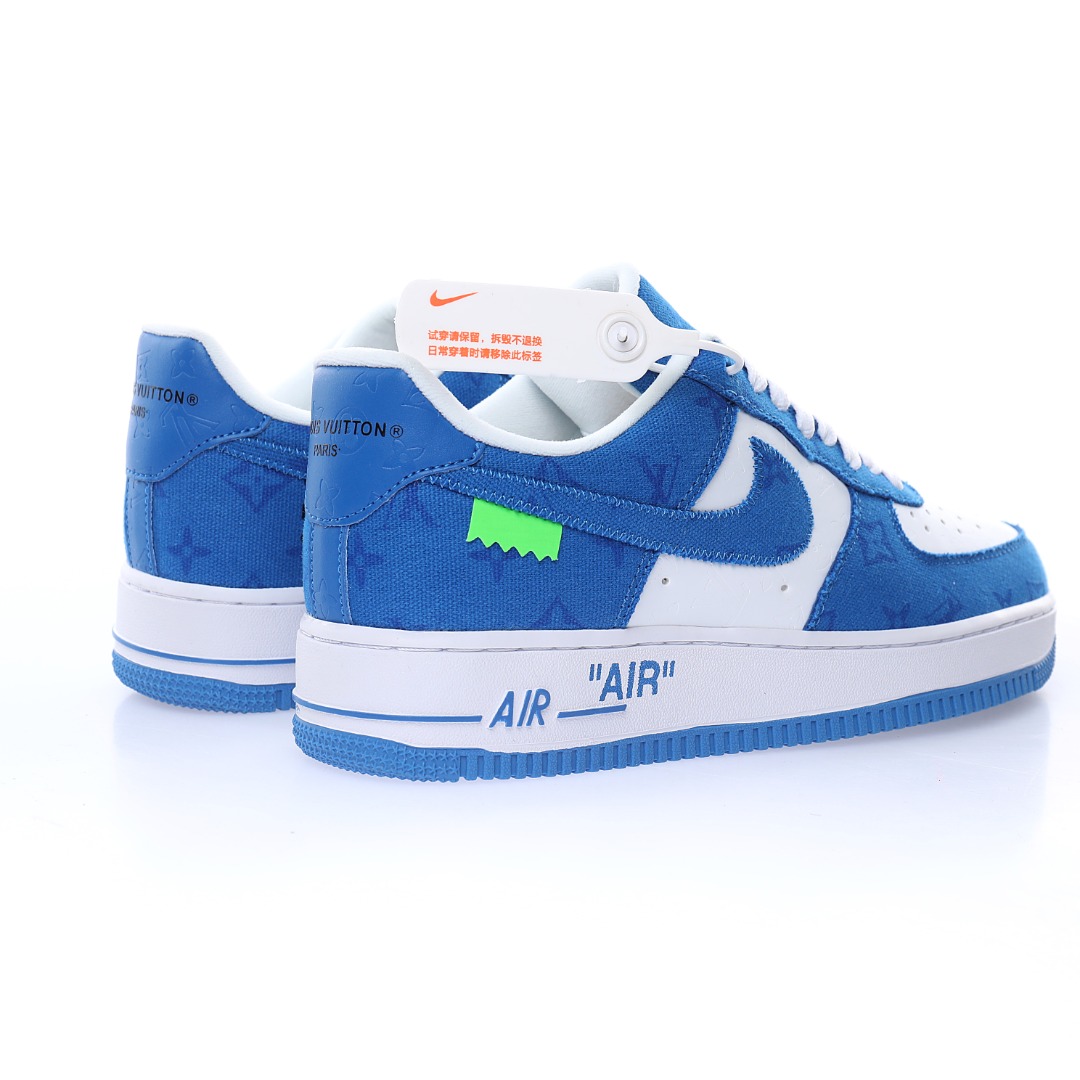 Louis Vuitton x Nike Air Force 1 07 LV8"White/Blue/LV Monogram"
