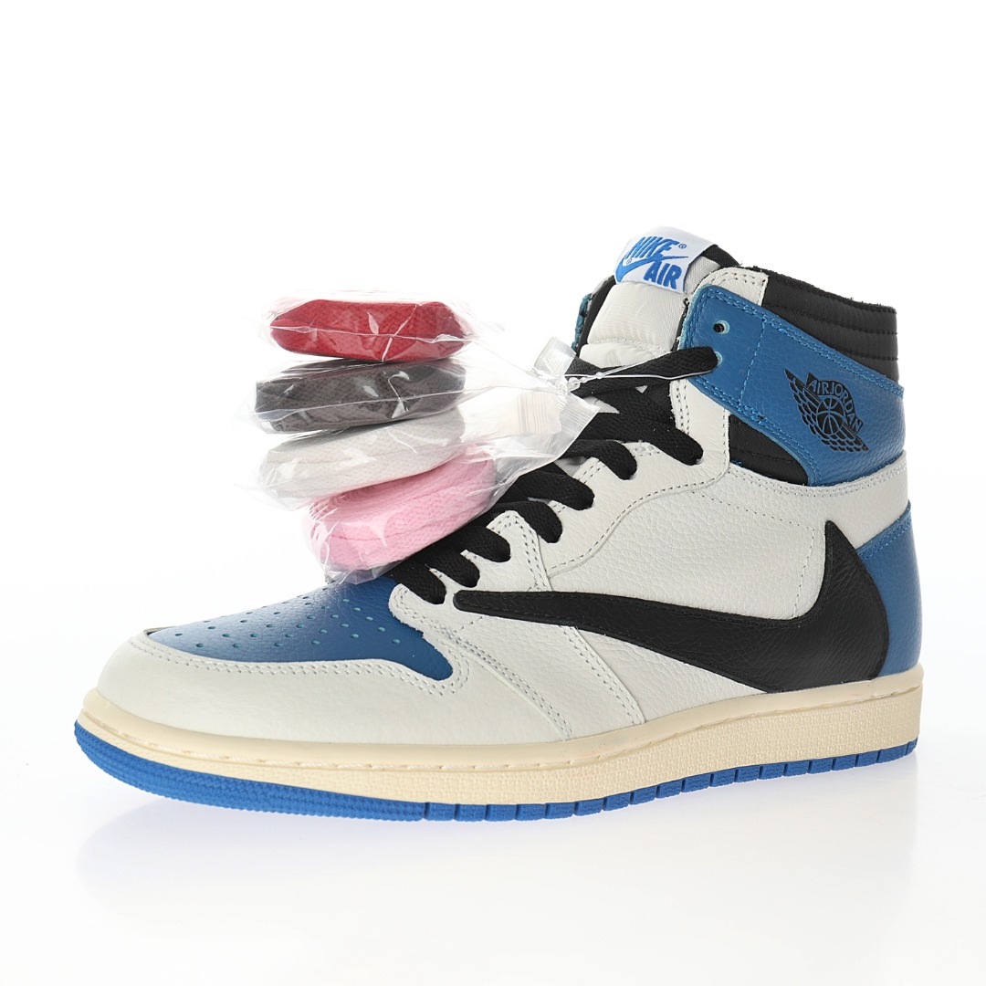 fragment design x Travis Scott x Nike Air Jordan 1 High OG SP"Military Blue"
