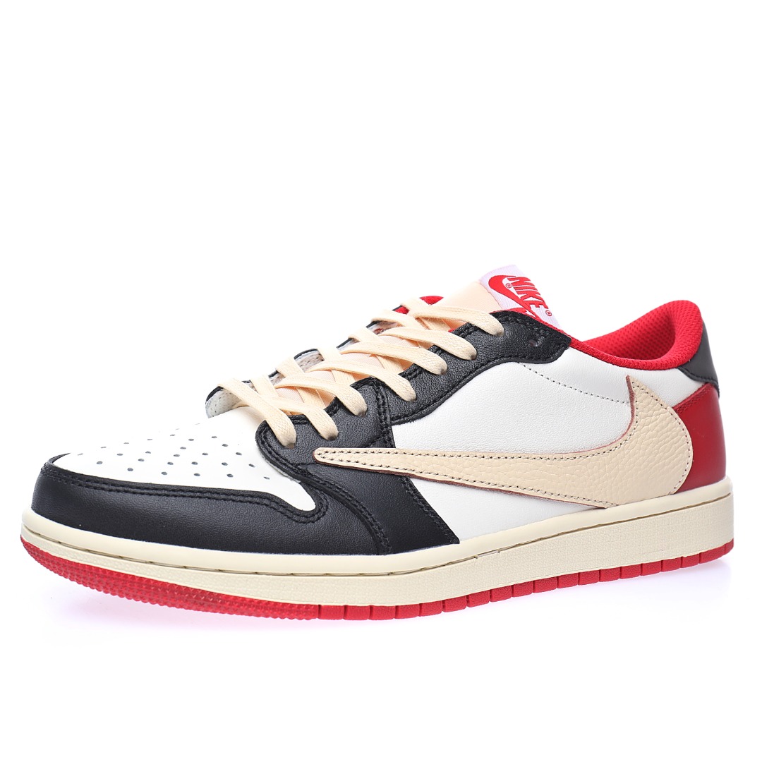 Travis Scott x Nike Air Jordan 1 Low OG"Black/White/University Red"