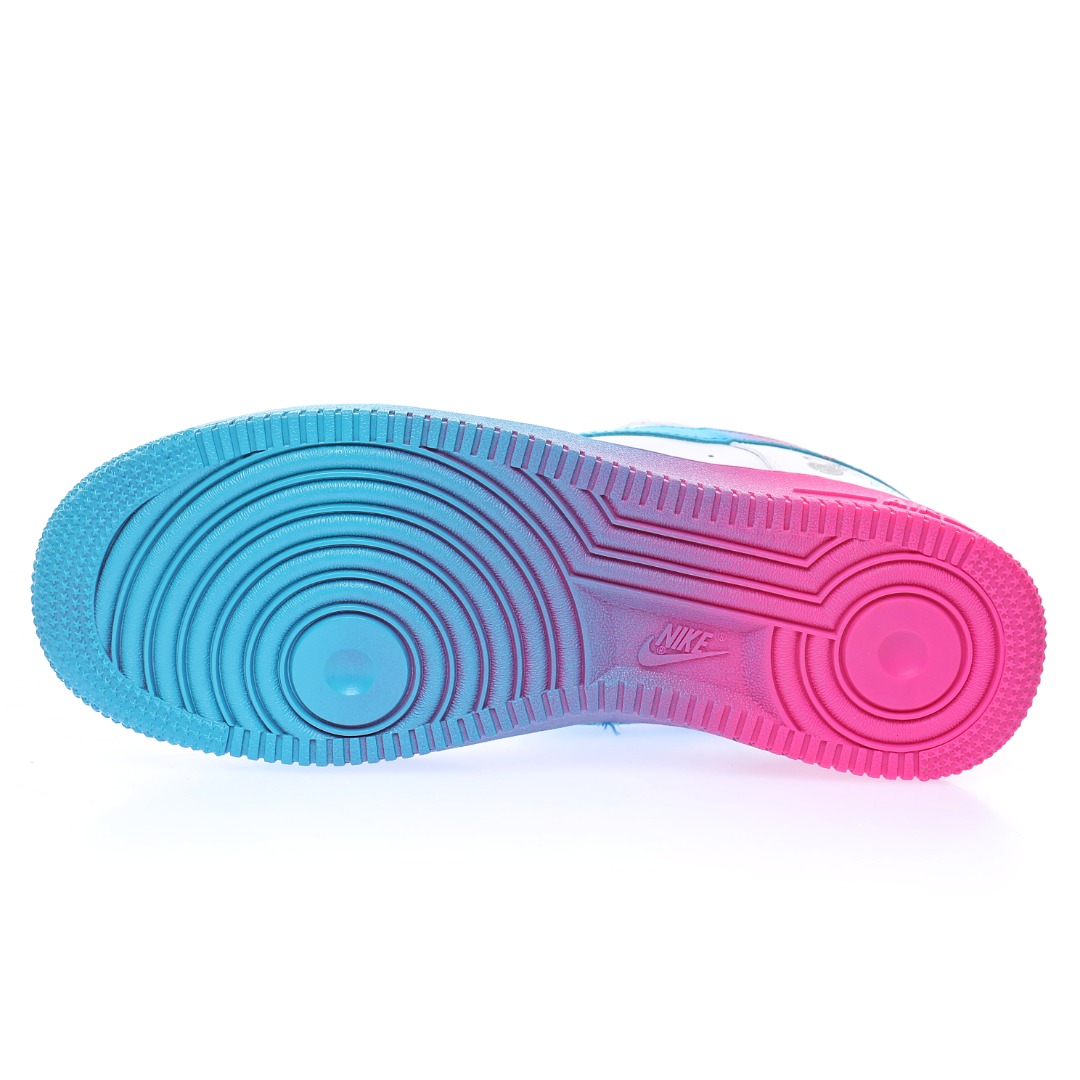 Nike Air Force 1’07 QS"White/Blue/Purple/Miami Heat"