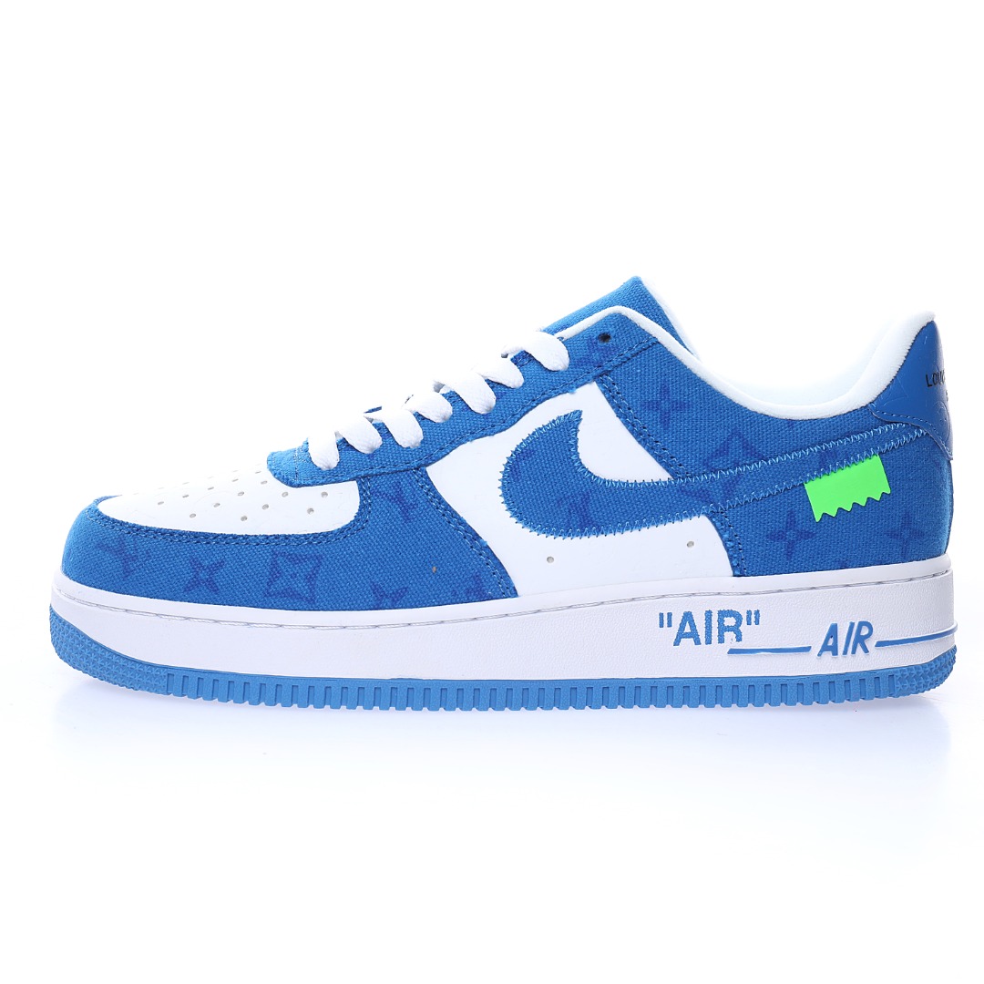 Louis Vuitton x Nike Air Force 1 07 LV8"White/Blue/LV Monogram"