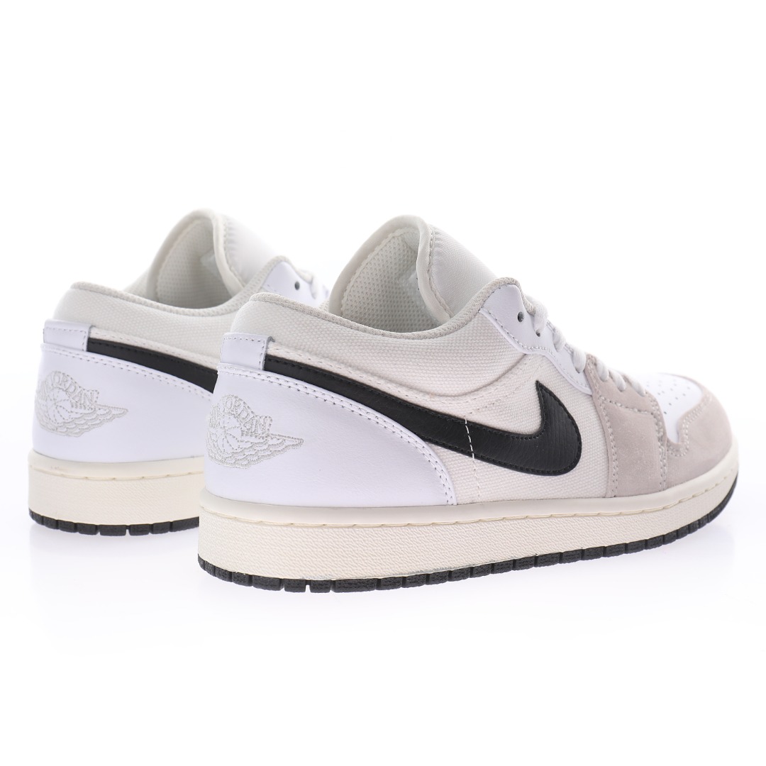 Nike Air Jordan 1 Low PRM"White Sail Black"